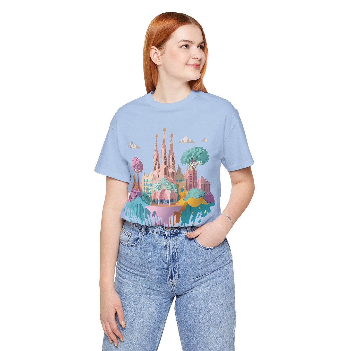 Tourist Shirt, Shirt with Barcelona - ADELPHA
