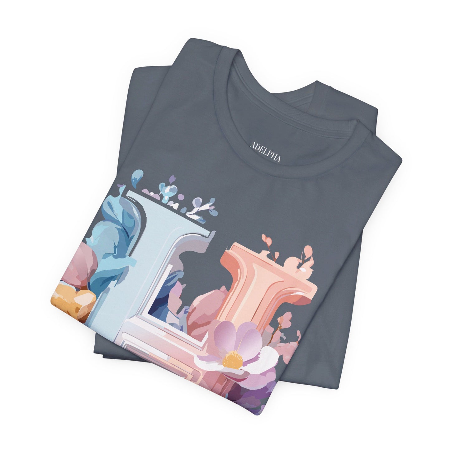 Natural Cotton Tee Shirt - Letters Collection - H Printify