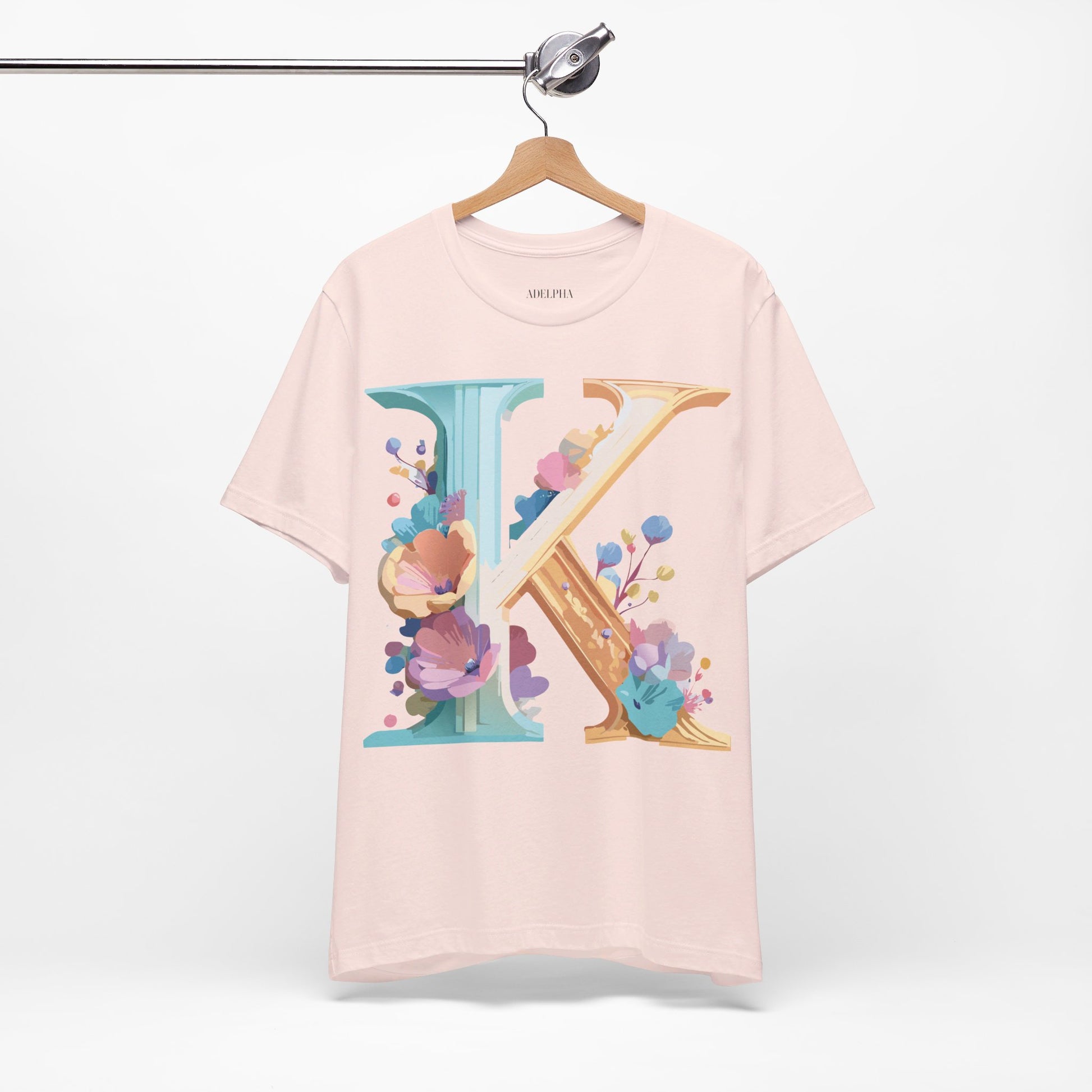 Natural Cotton Tee Shirt - Letters Collection - K Printify