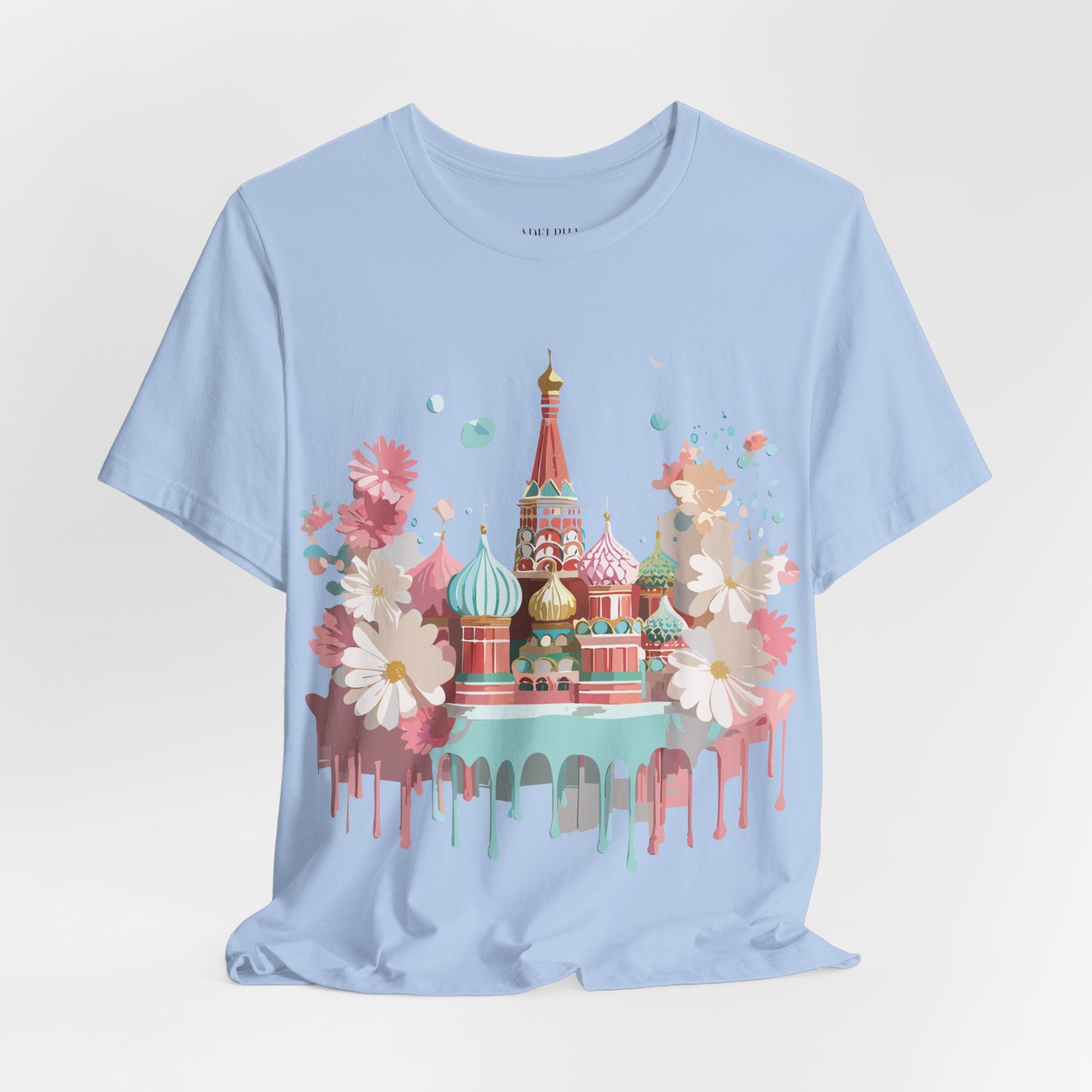 Natural Cotton Tee Shirt - Beautiful Places Collection - Moscow Printify