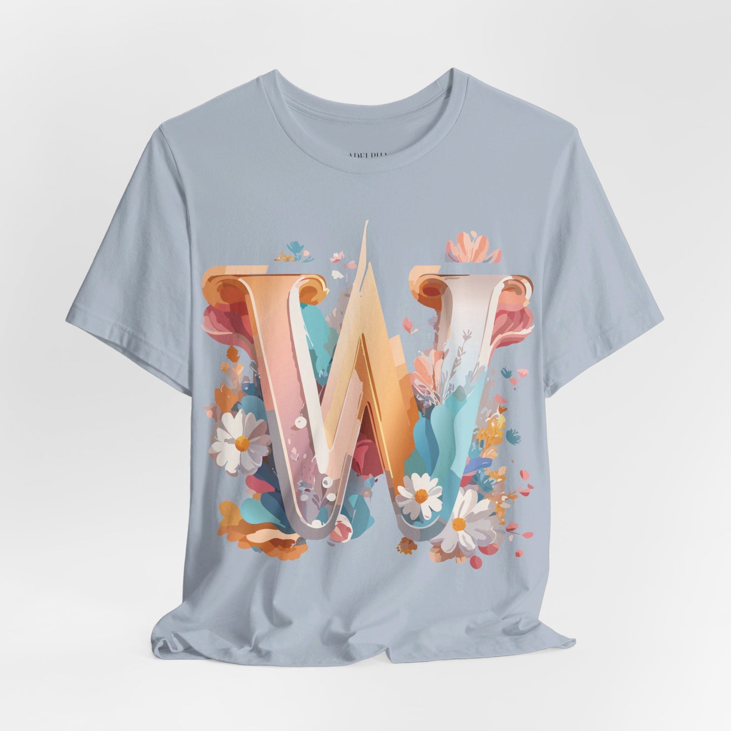 Natural Cotton Tee Shirt - Letters Collection - W Printify
