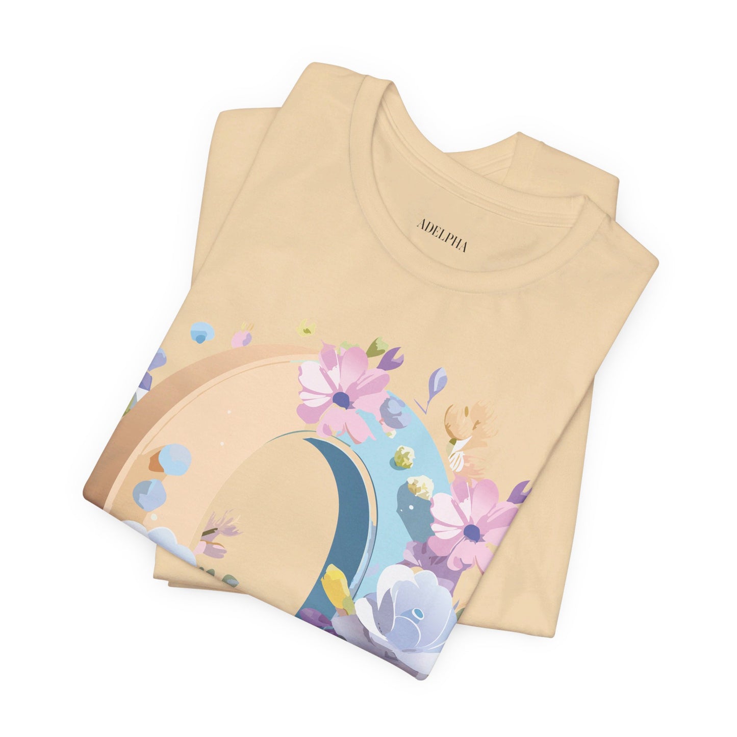 Natural Cotton Tee Shirt - Letters Collection - O Printify