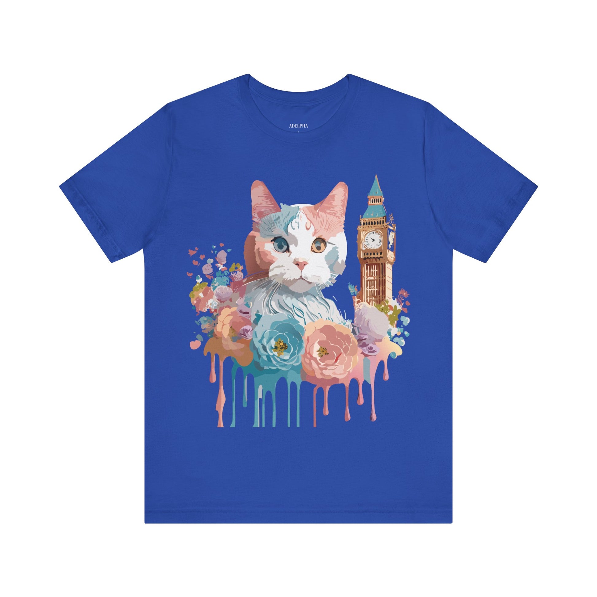 Natural Cotton Tee Shirt with Cat Printify