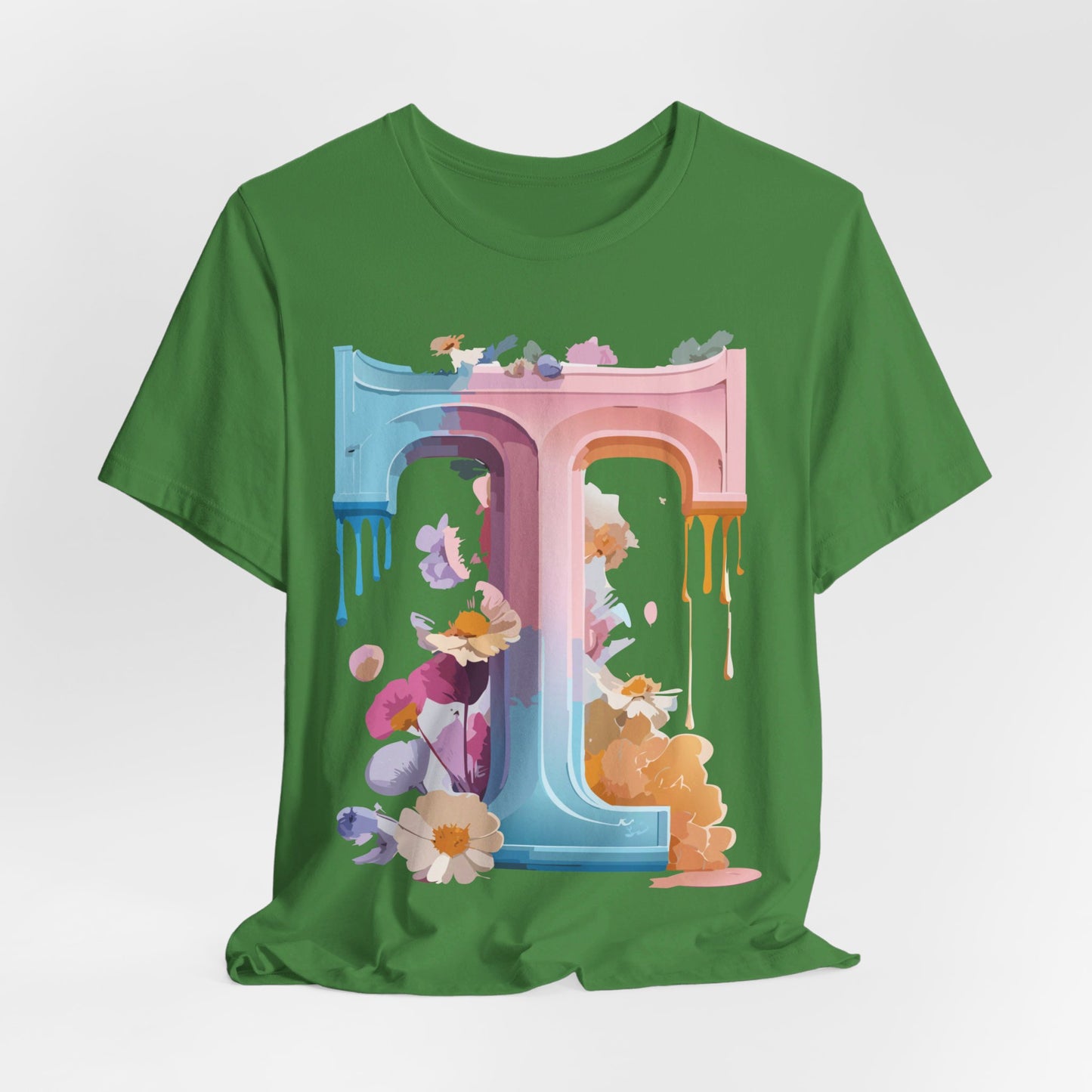 Natural Cotton Tee Shirt - Letters Collection - T Printify