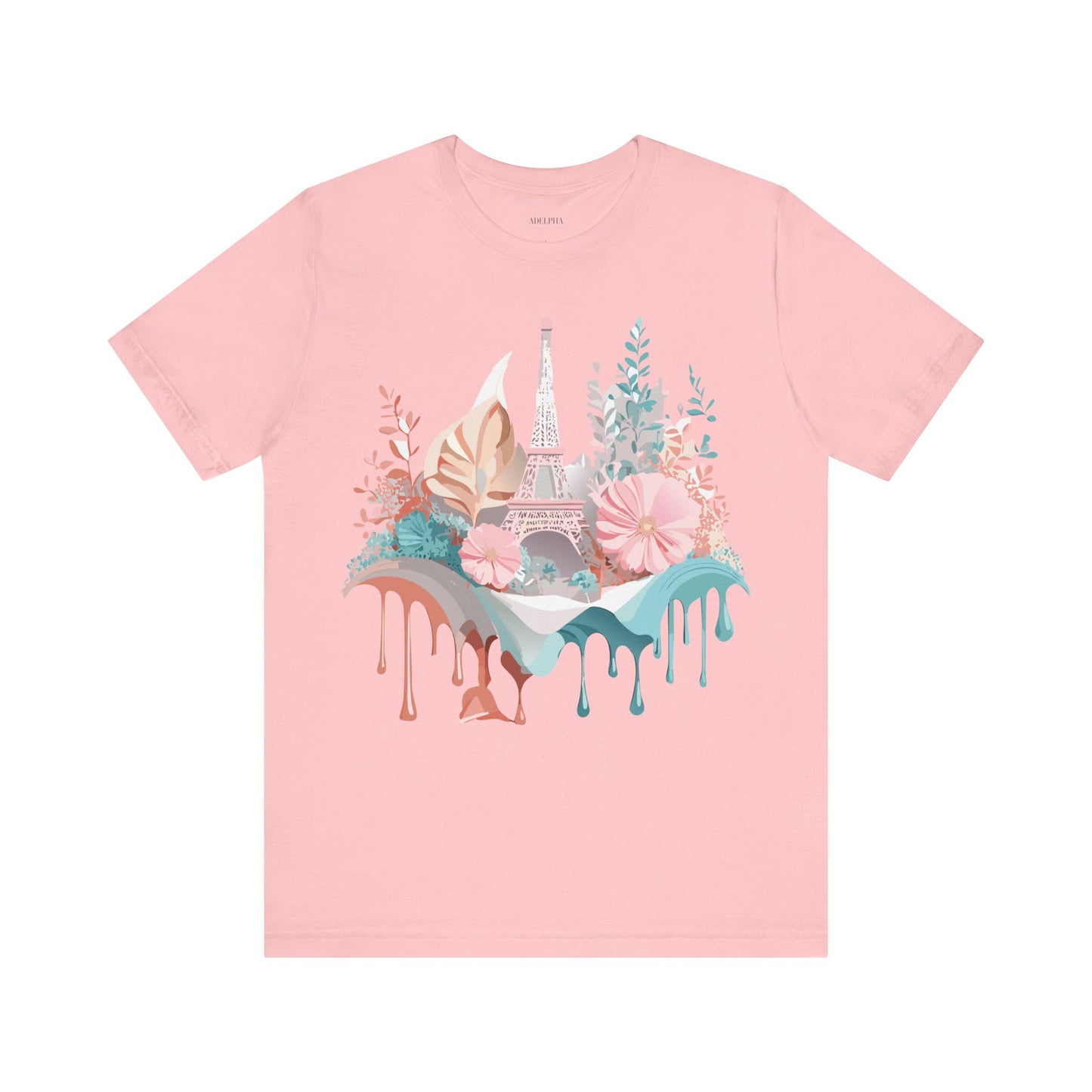 Natural Cotton Tee Shirt - Beautiful Places Collection - Paris Printify