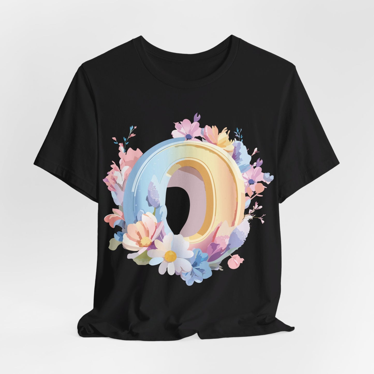 Natural Cotton Tee Shirt - Letters Collection - O Printify