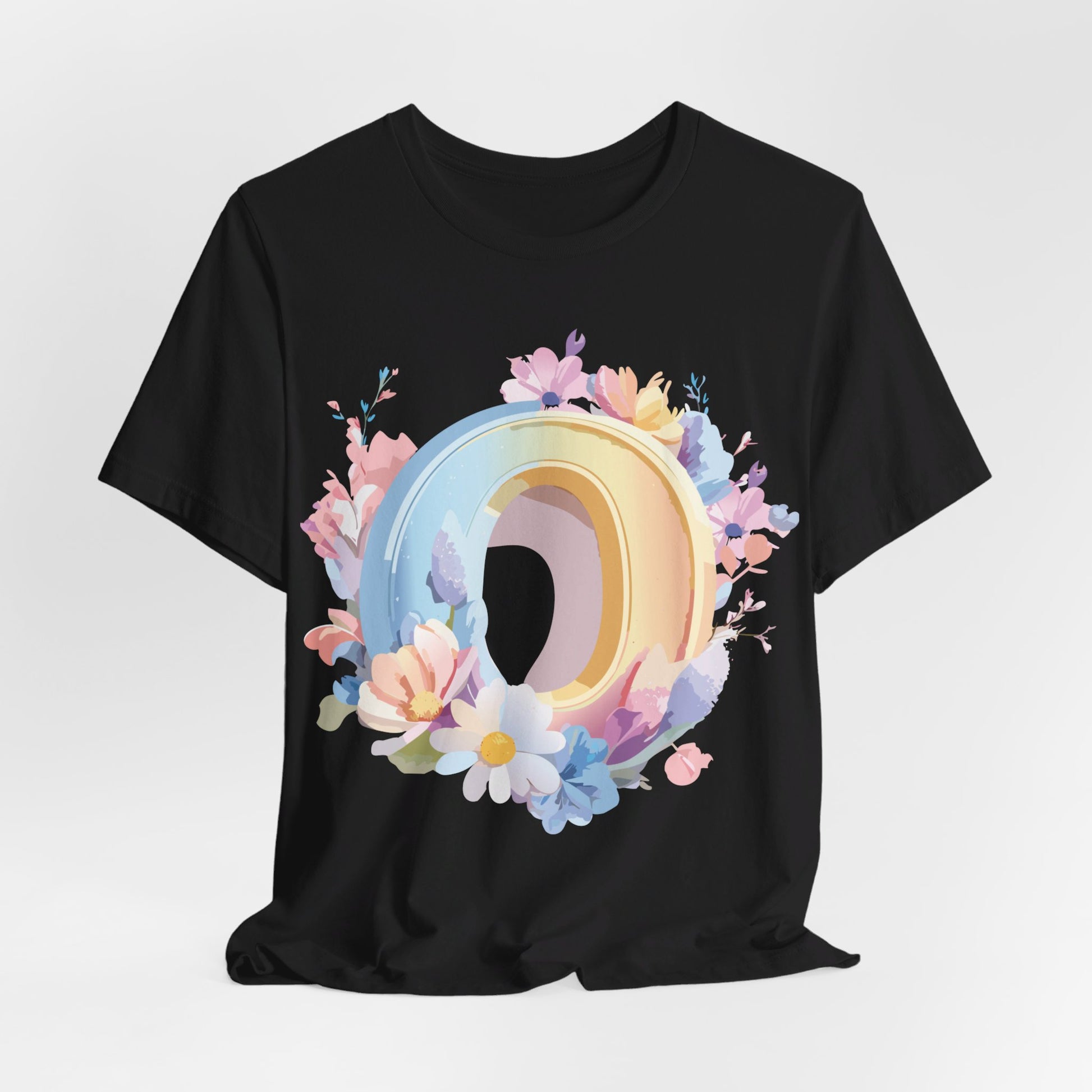 Natural Cotton Tee Shirt - Letters Collection - O Printify