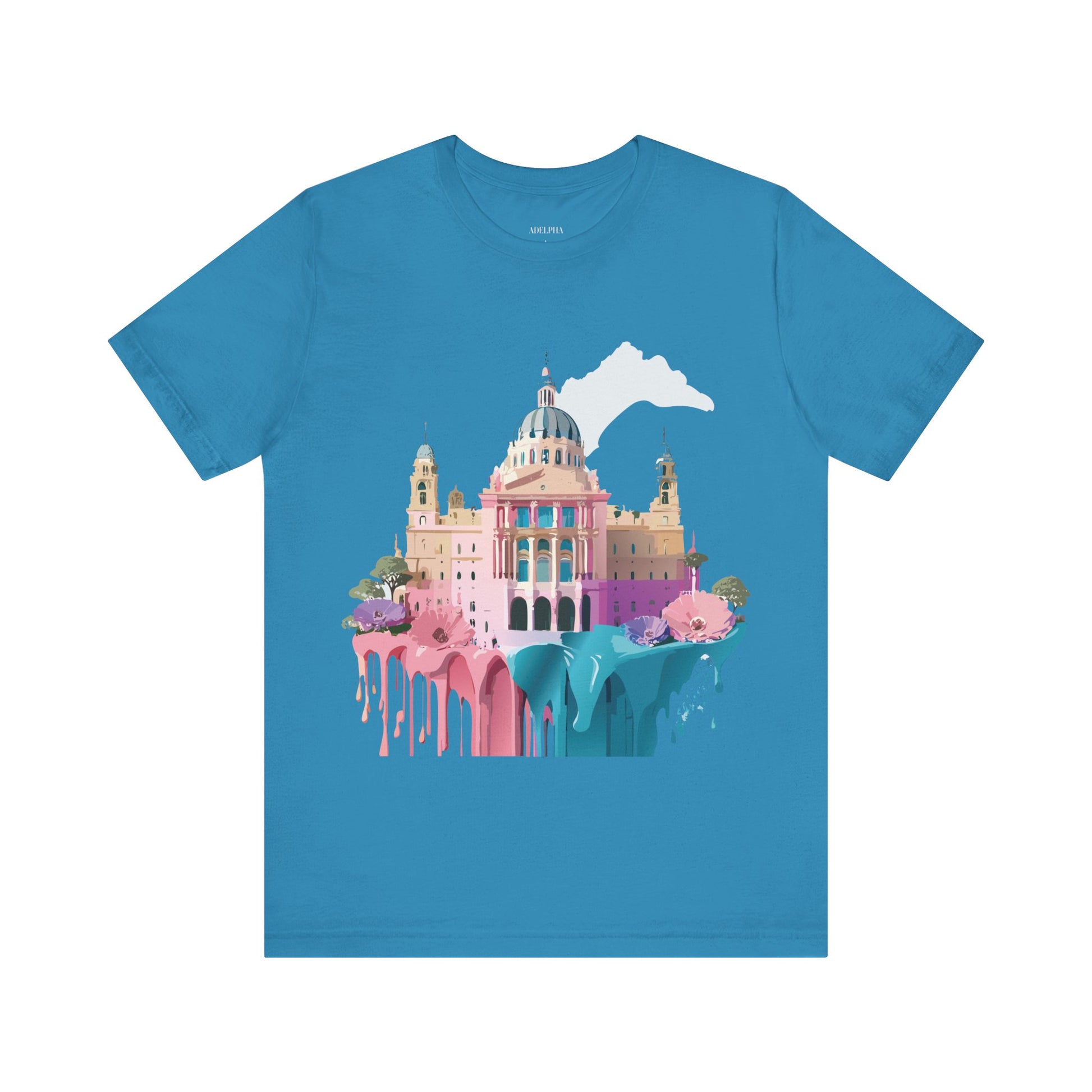 Natural Cotton Tee Shirt - Beautiful Places Collection - Madrid Printify