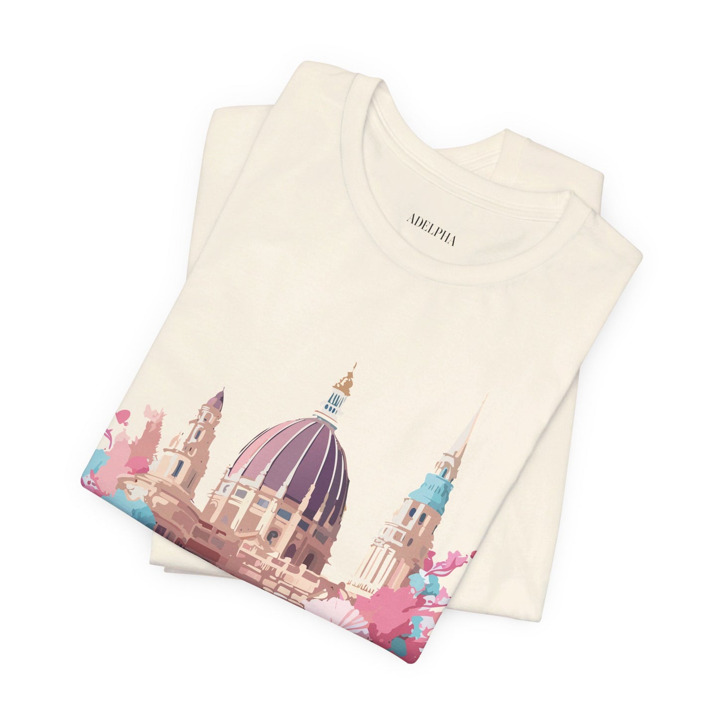 Natural Cotton Tee Shirt - Beautiful Places Collection - Vienna Printify
