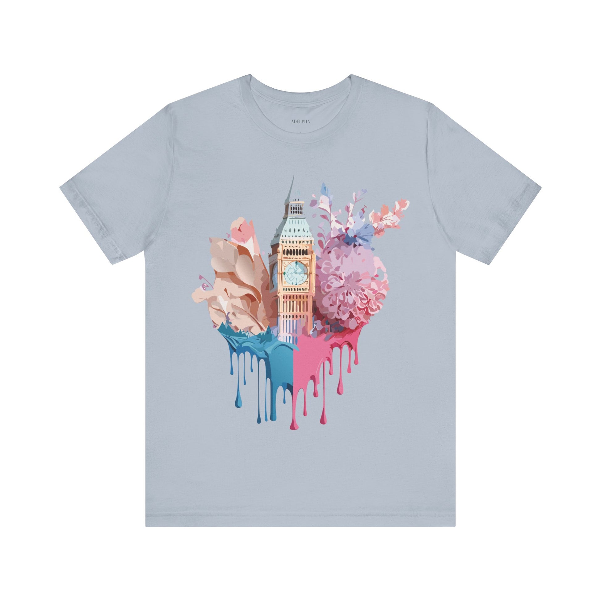 Natural Cotton Tee Shirt - Beautiful Places Collection - London Printify