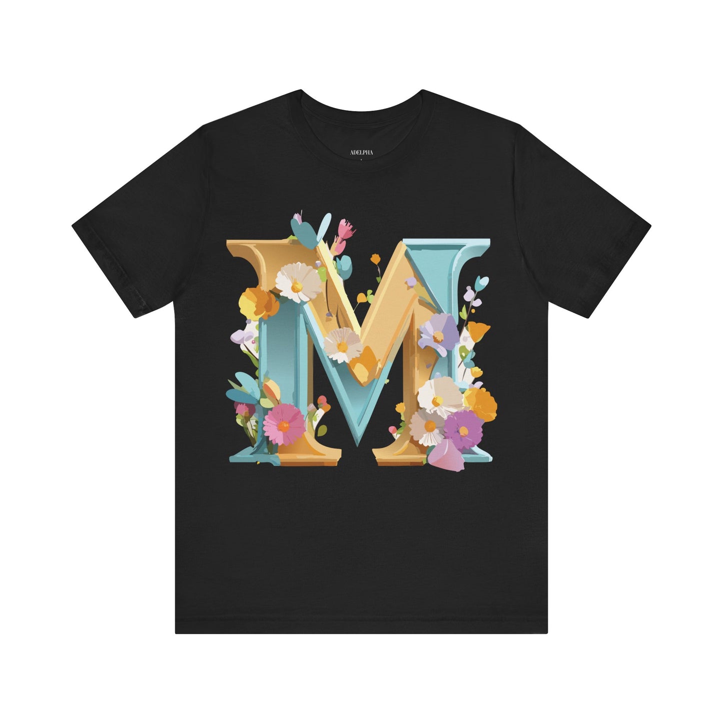 Natural Cotton Tee Shirt - Letters Collection - M Printify