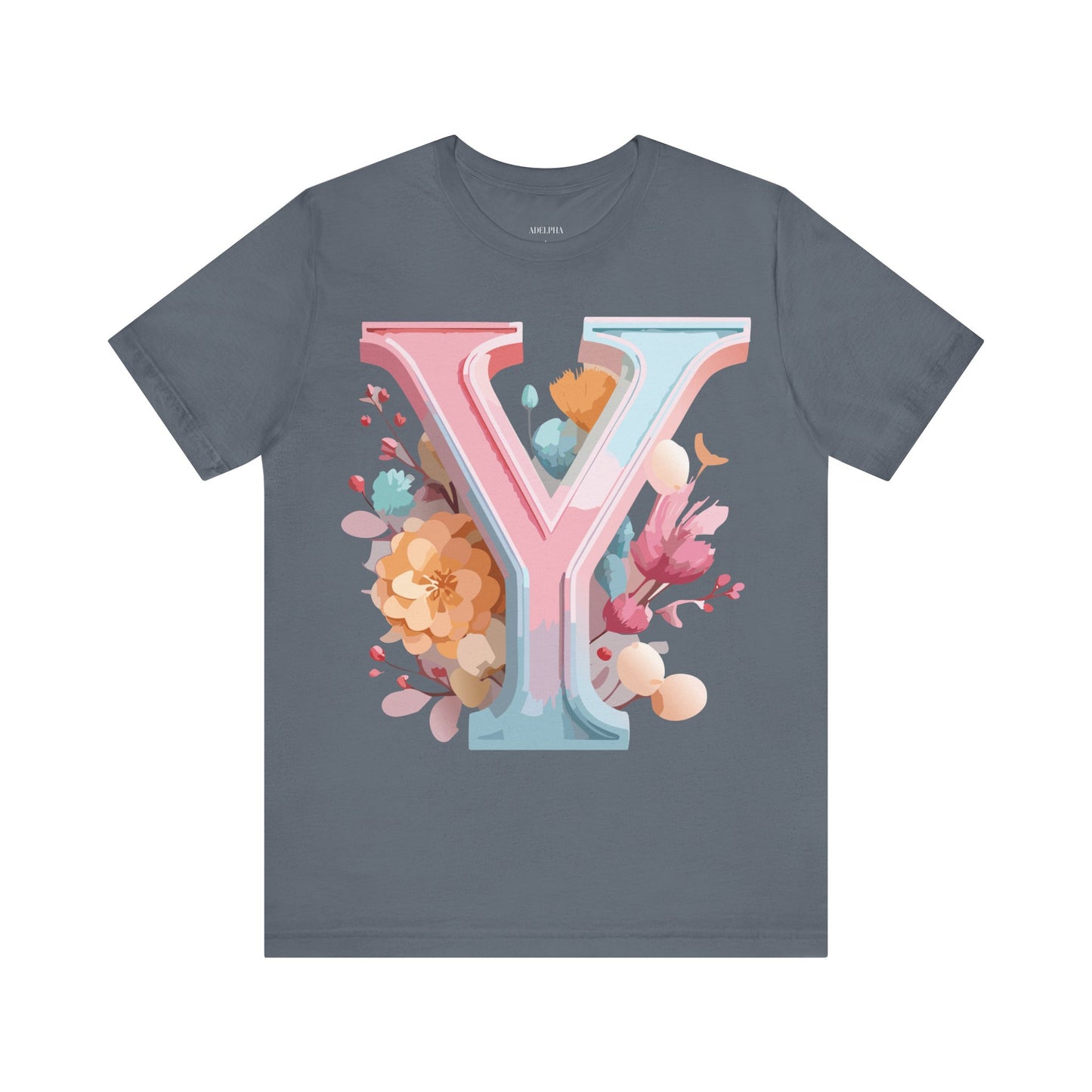Natural Cotton Tee Shirt - Letters Collection - Y Printify