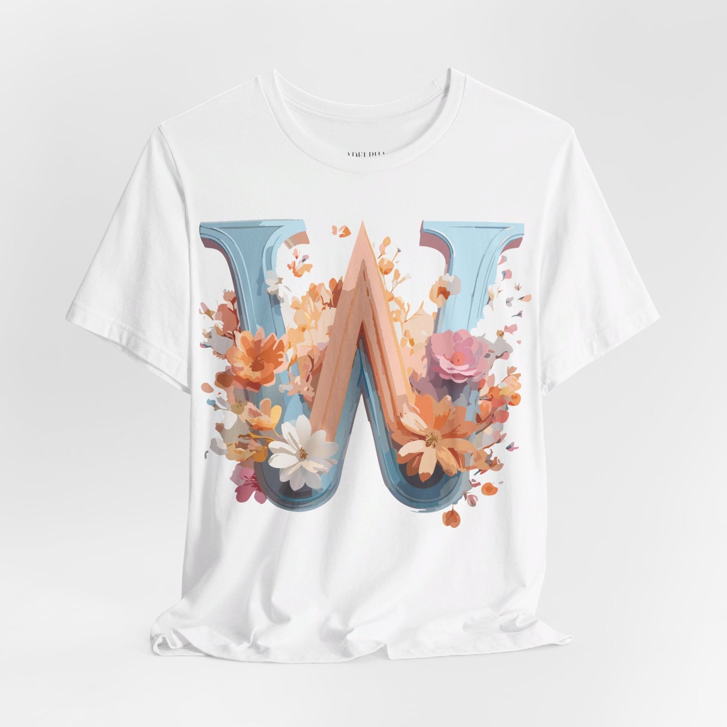 Natural Cotton Tee Shirt - Letters Collection - W Printify