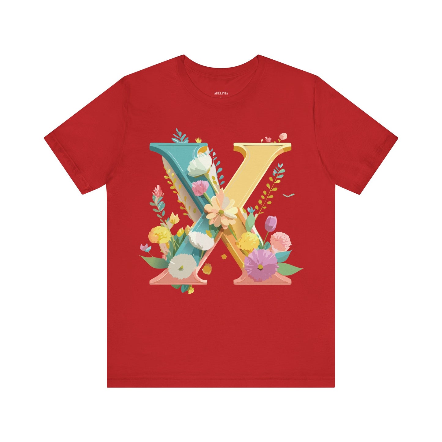 Natural Cotton Tee Shirt - Letters Collection - X Printify