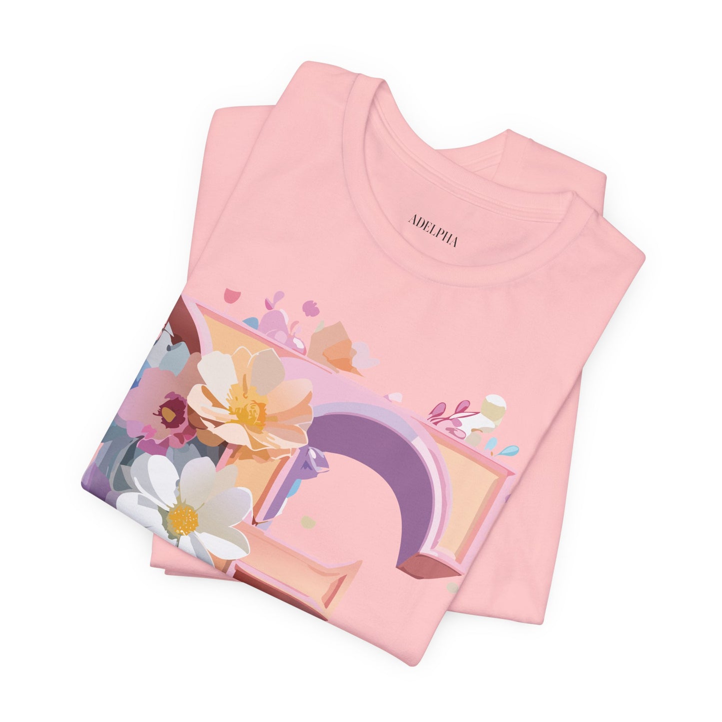 Natural Cotton Tee Shirt - Letters Collection - E Printify