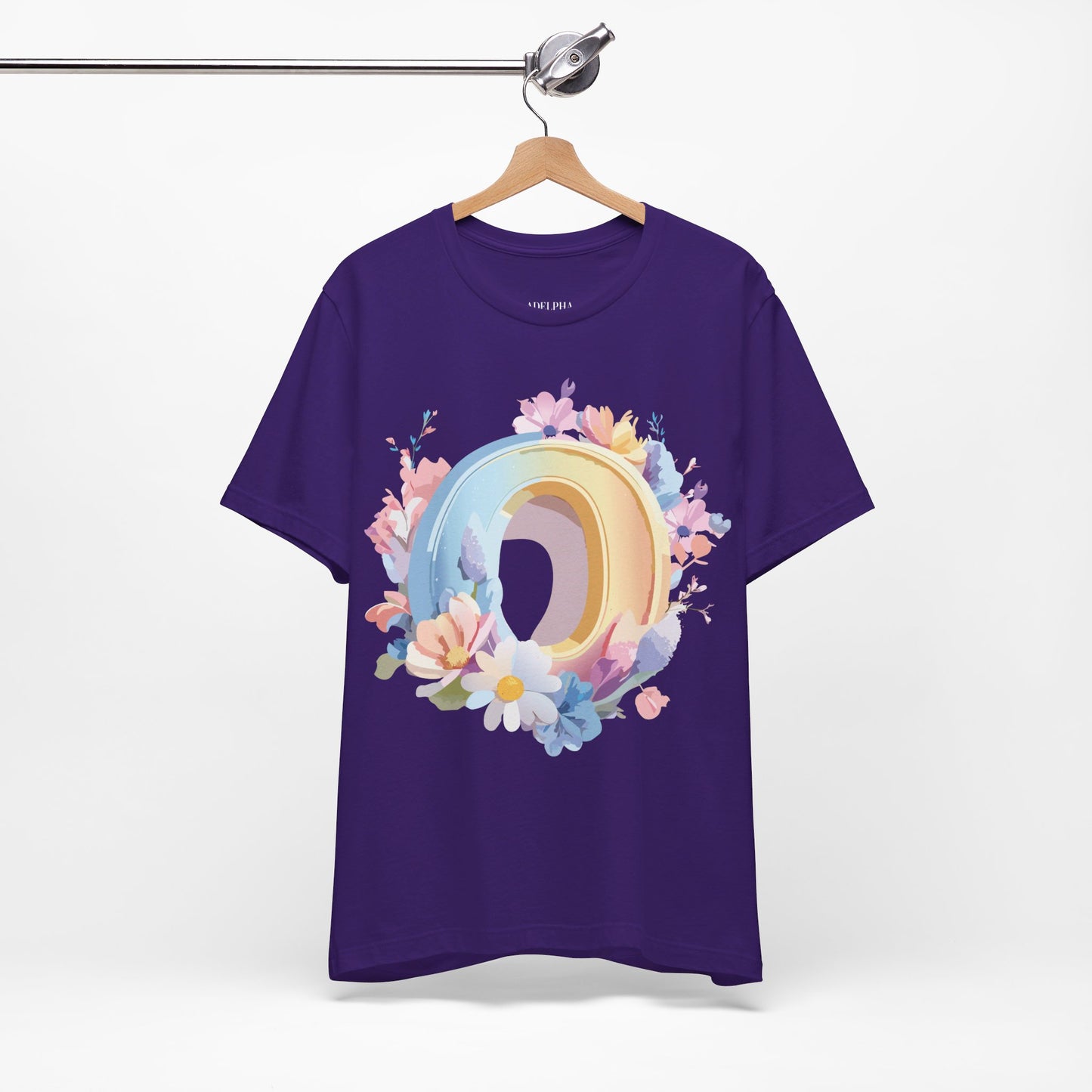 Natural Cotton Tee Shirt - Letters Collection - O Printify