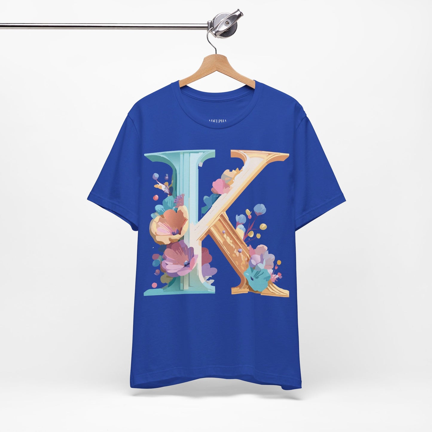 Natural Cotton Tee Shirt - Letters Collection - K Printify