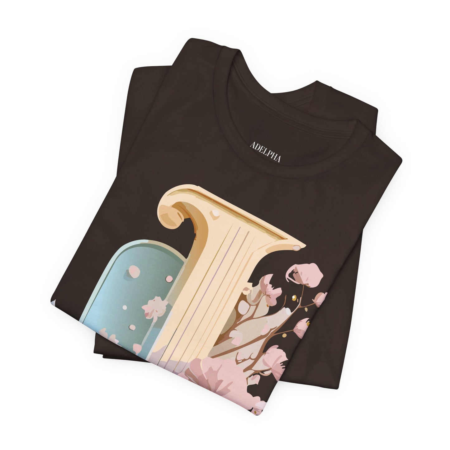 Natural Cotton Tee Shirt - Letters Collection - J Printify