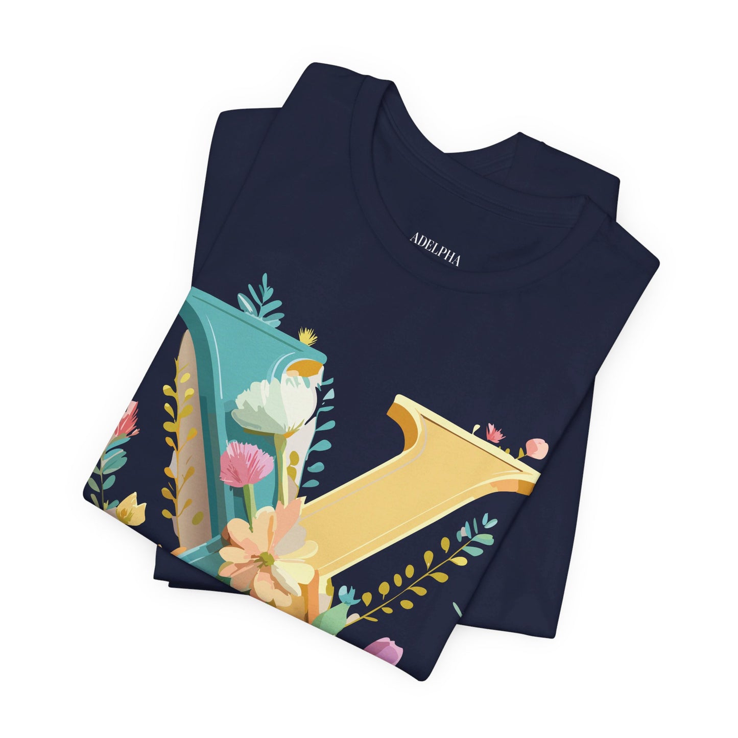 Natural Cotton Tee Shirt - Letters Collection - X Printify