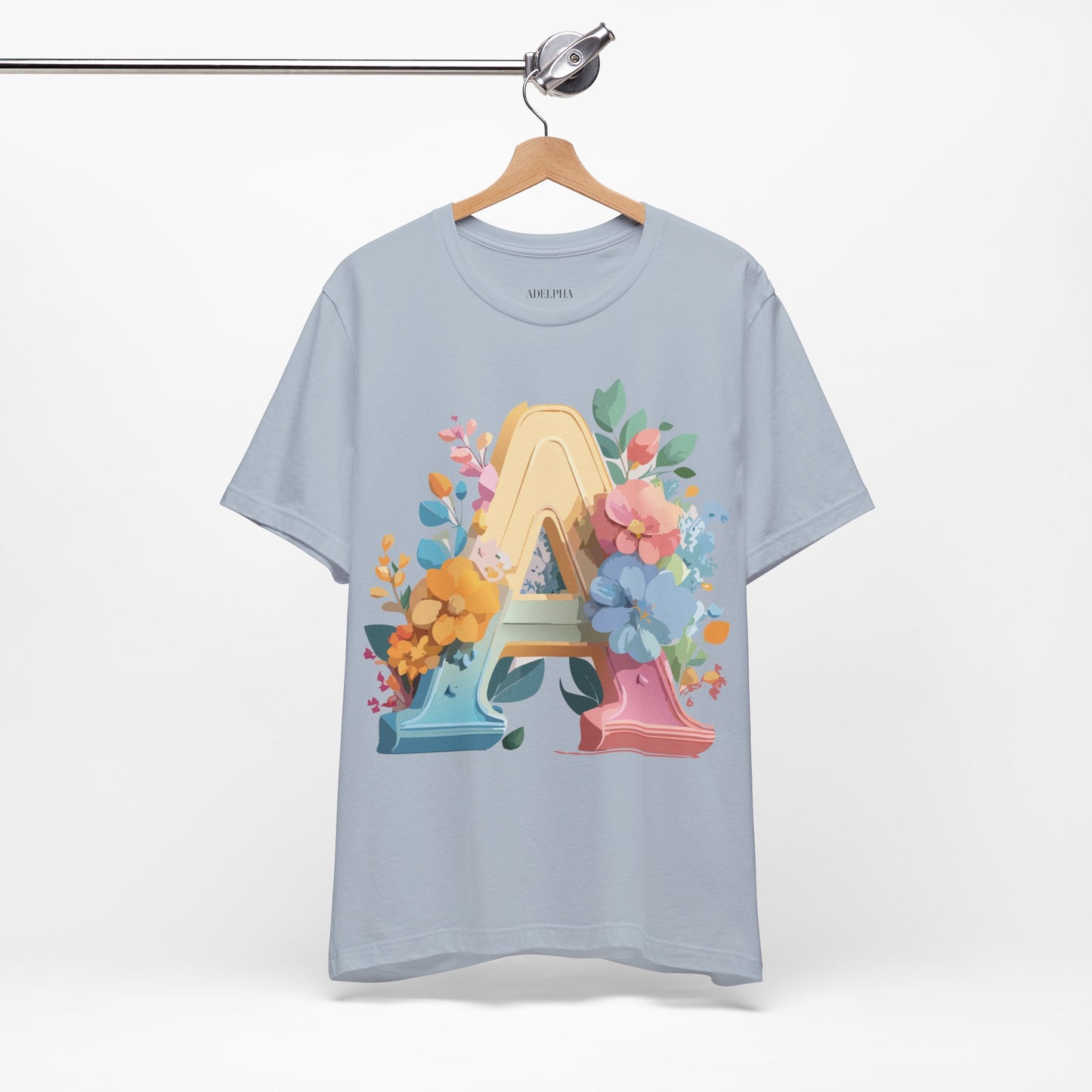 Natural Cotton Tee Shirt - Letters Collection - A Printify