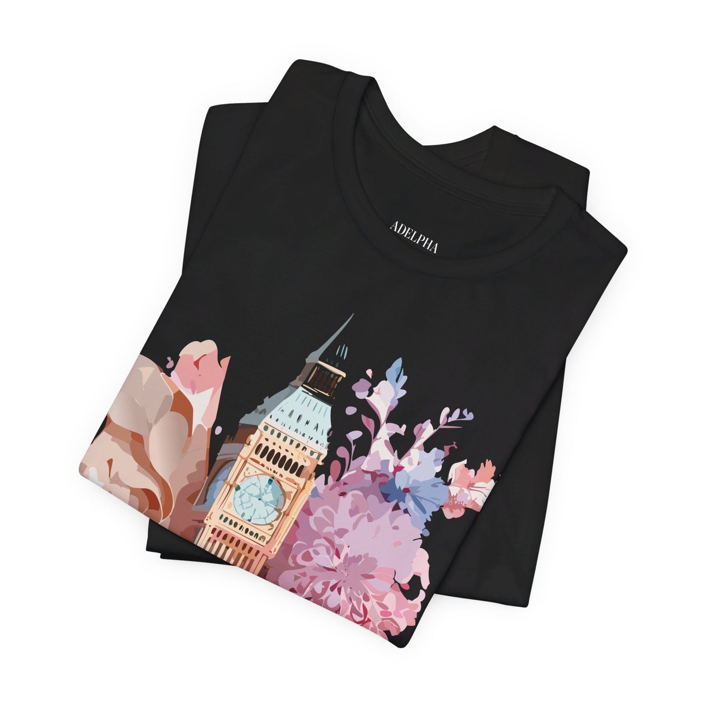 Natural Cotton Tee Shirt - Beautiful Places Collection - London Printify