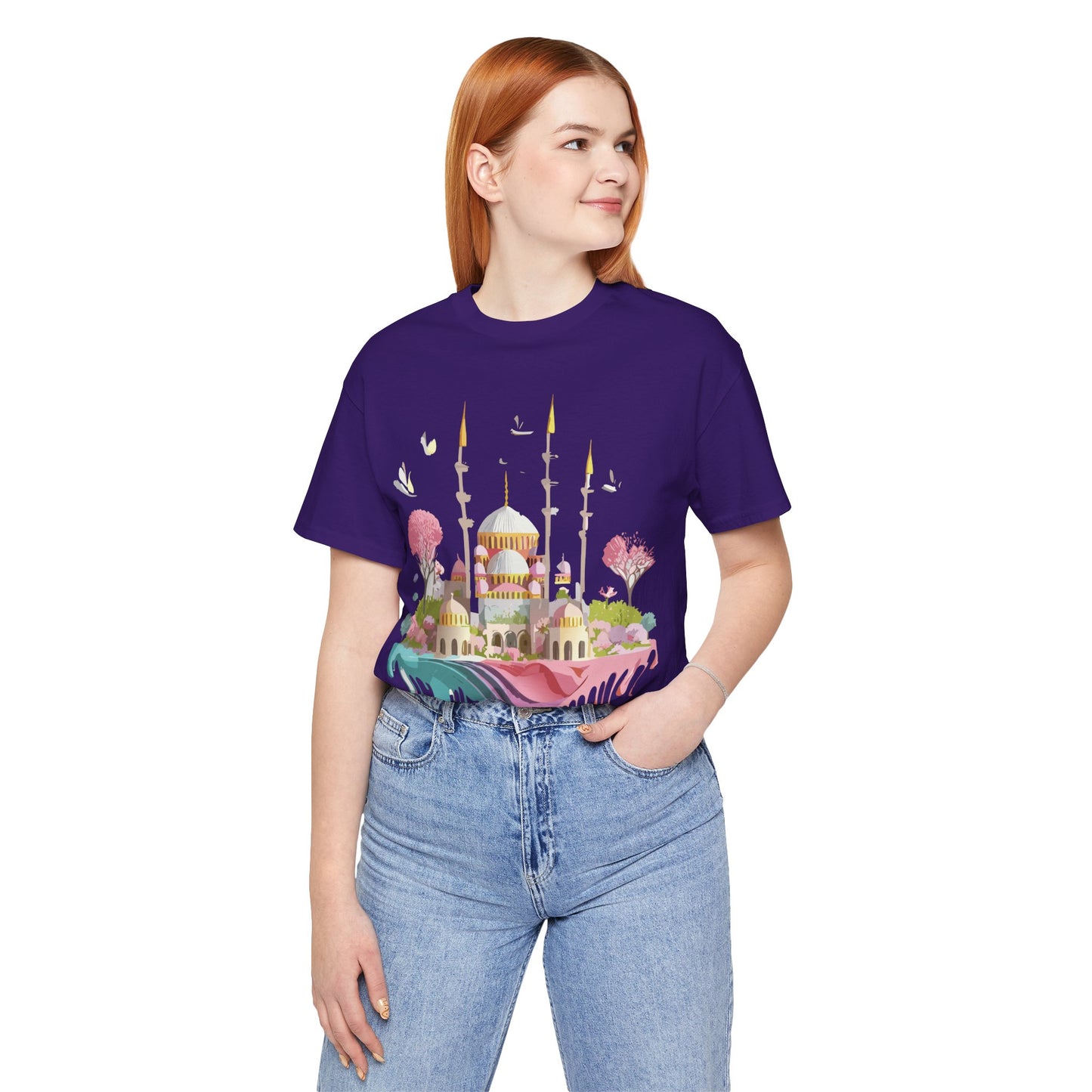 Natural Cotton Tee Shirt - Istanbul, Turkey Printify