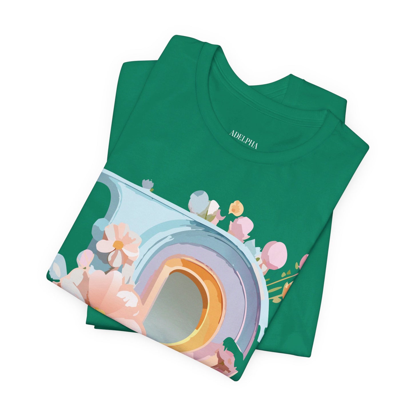 Natural Cotton Tee Shirt - Letters Collection - P Printify