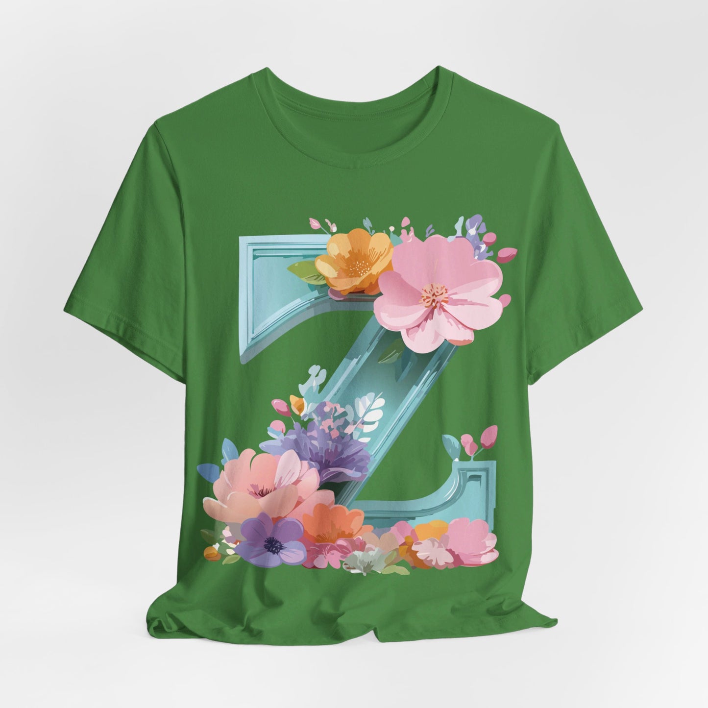 Natural Cotton Tee Shirt - Letters Collection - Z Printify