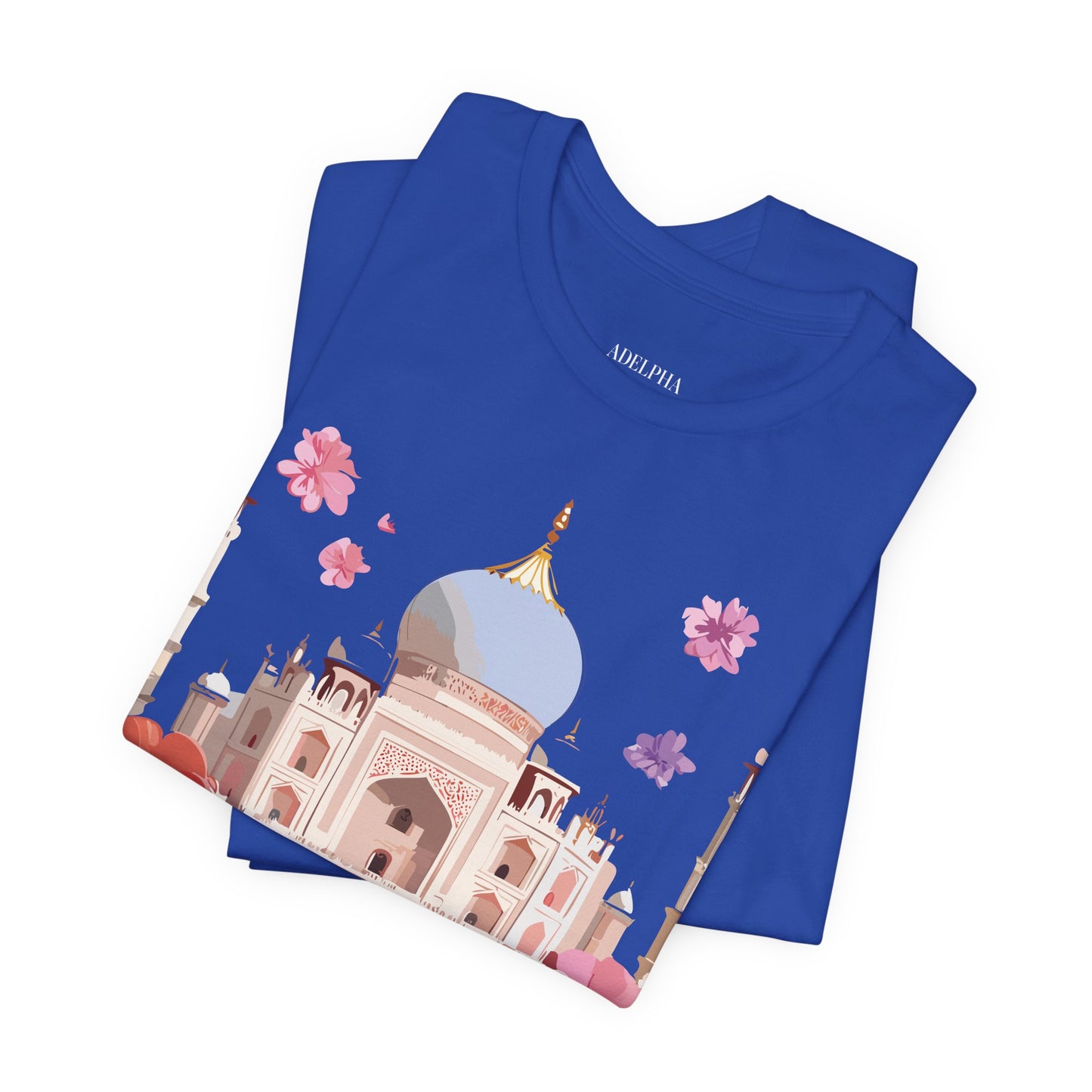 Natural Cotton Tee Shirt - Taj Mahal, India Printify