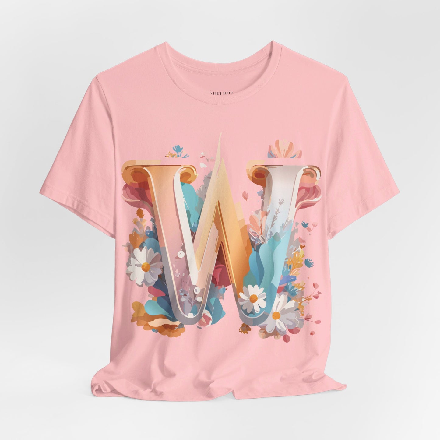 Natural Cotton Tee Shirt - Letters Collection - W Printify