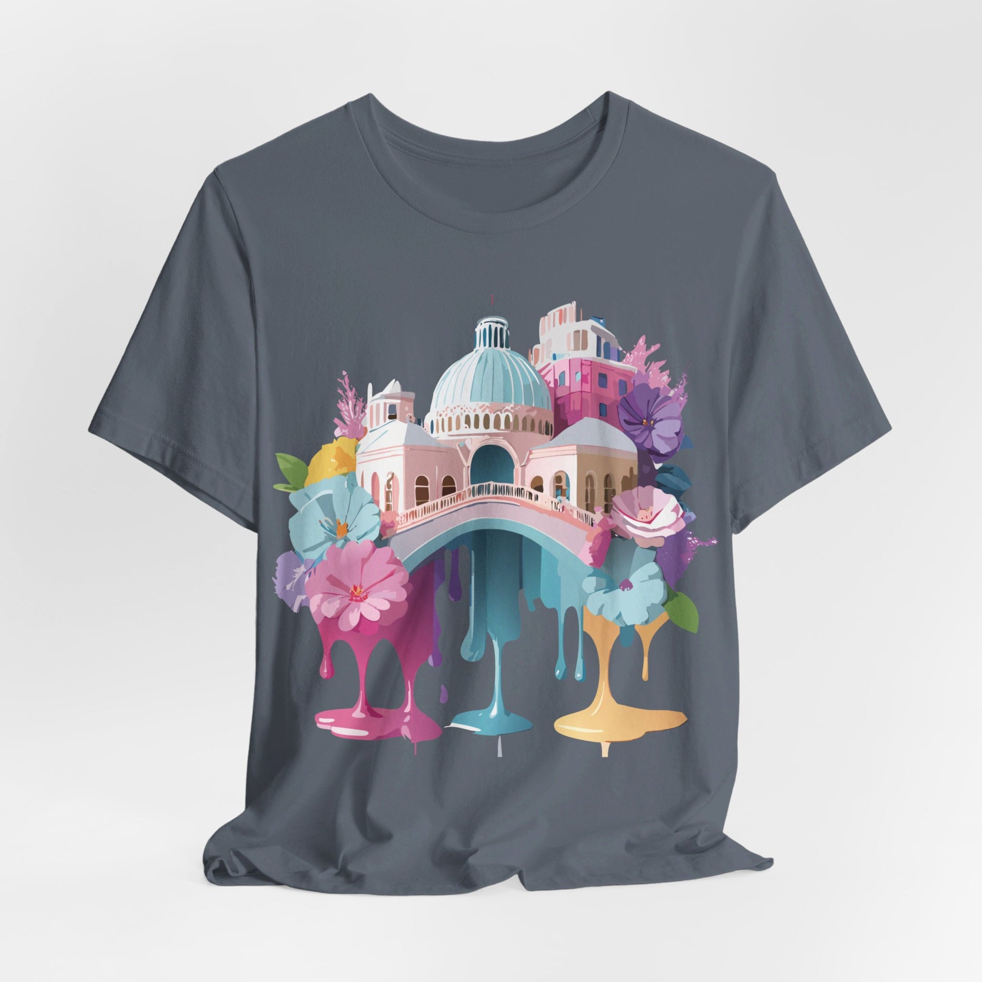 Natural Cotton Tee Shirt - Beautiful Places Collection - Venice Printify