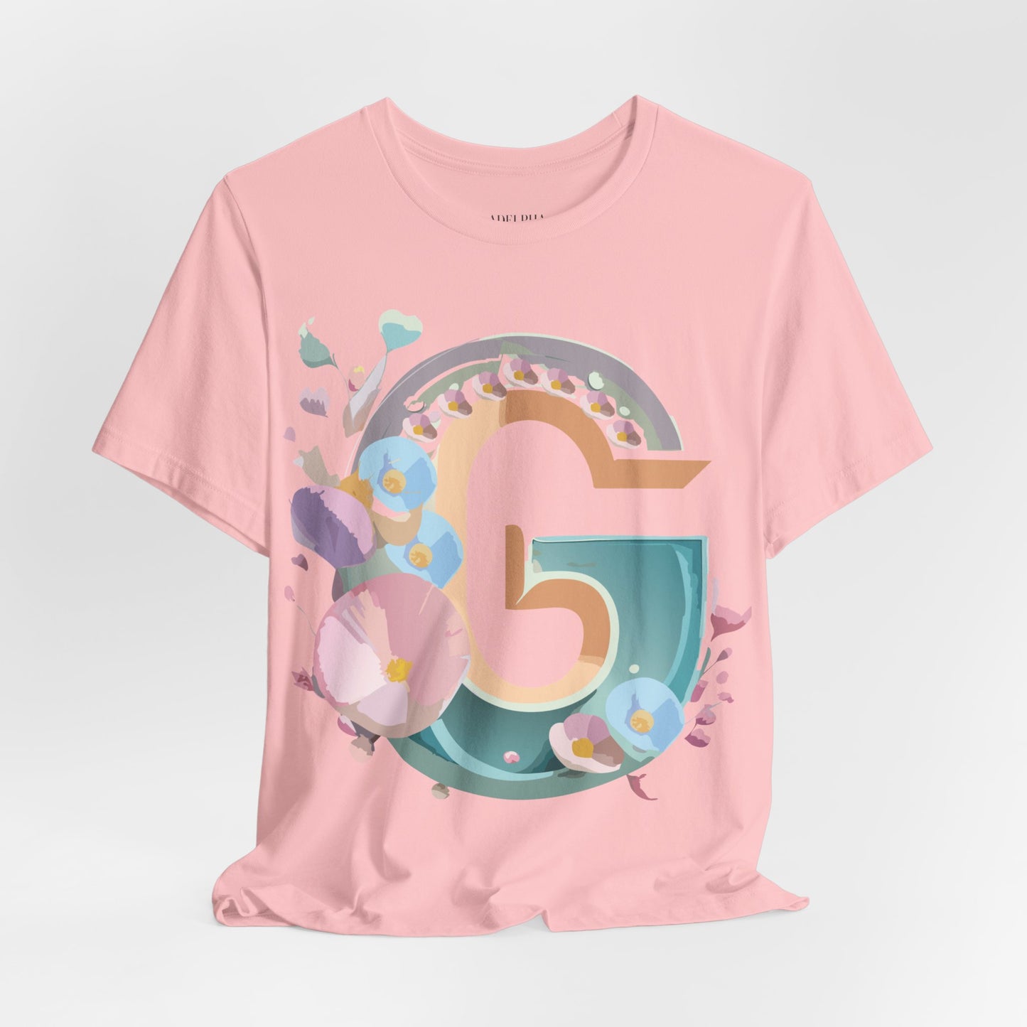Natural Cotton Tee Shirt - Letters Collection - G Printify