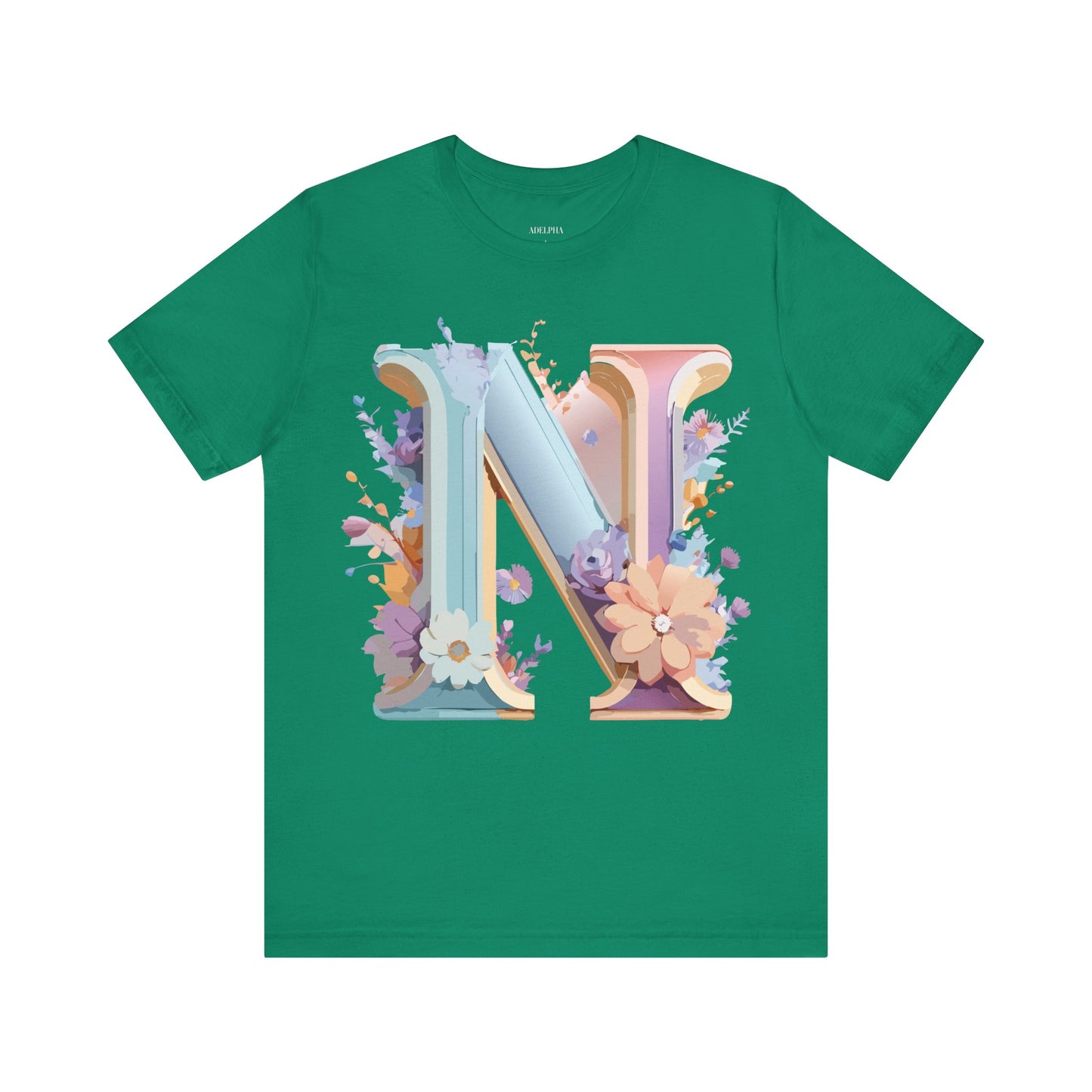 Natural Cotton Tee Shirt - Letters Collection - N Printify