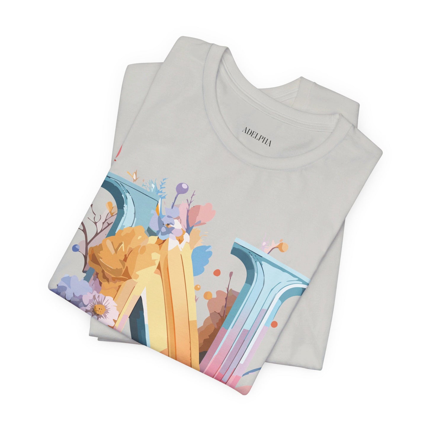 Natural Cotton Tee Shirt - Letters Collection - N Printify
