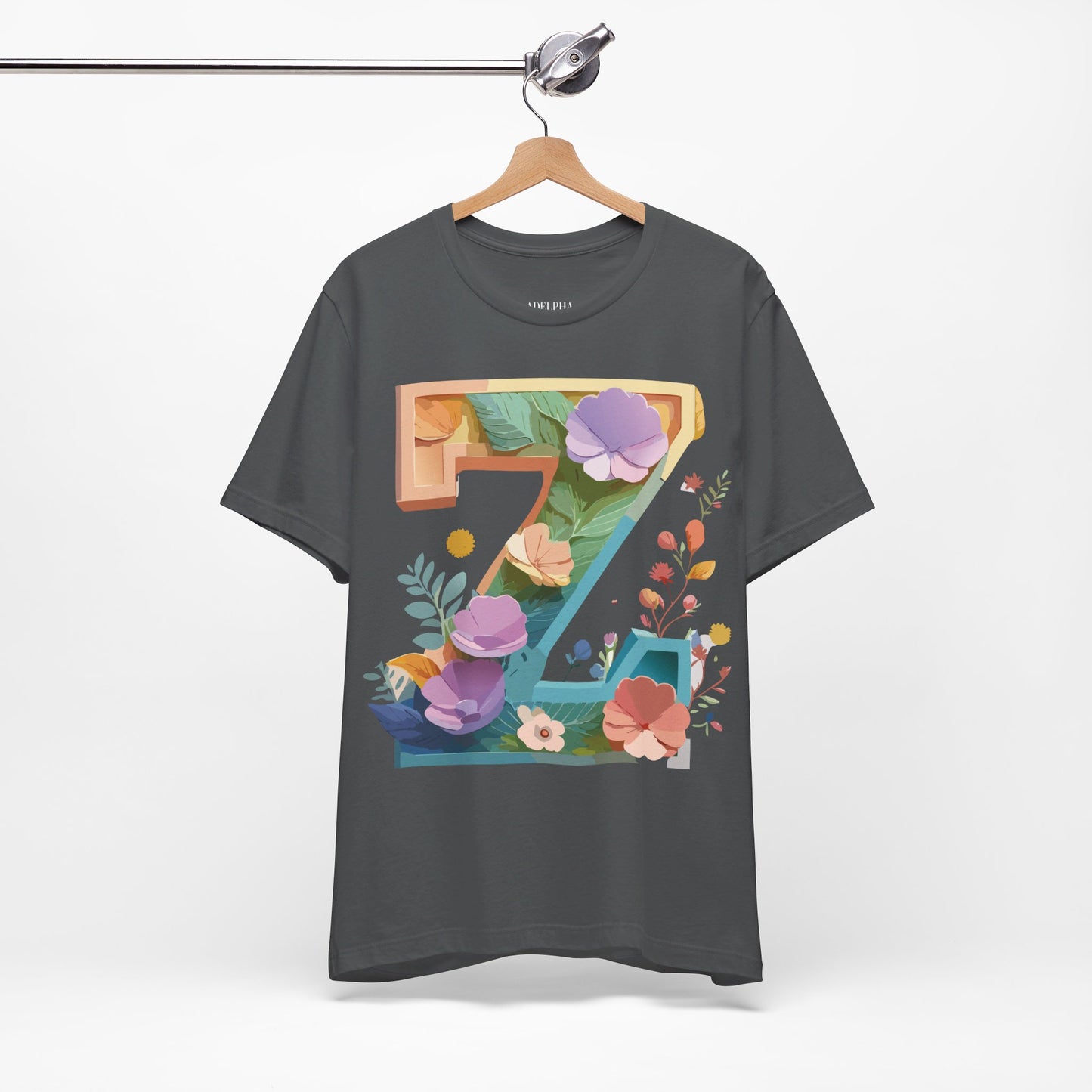 Natural Cotton Tee Shirt - Letters Collection - Z Printify