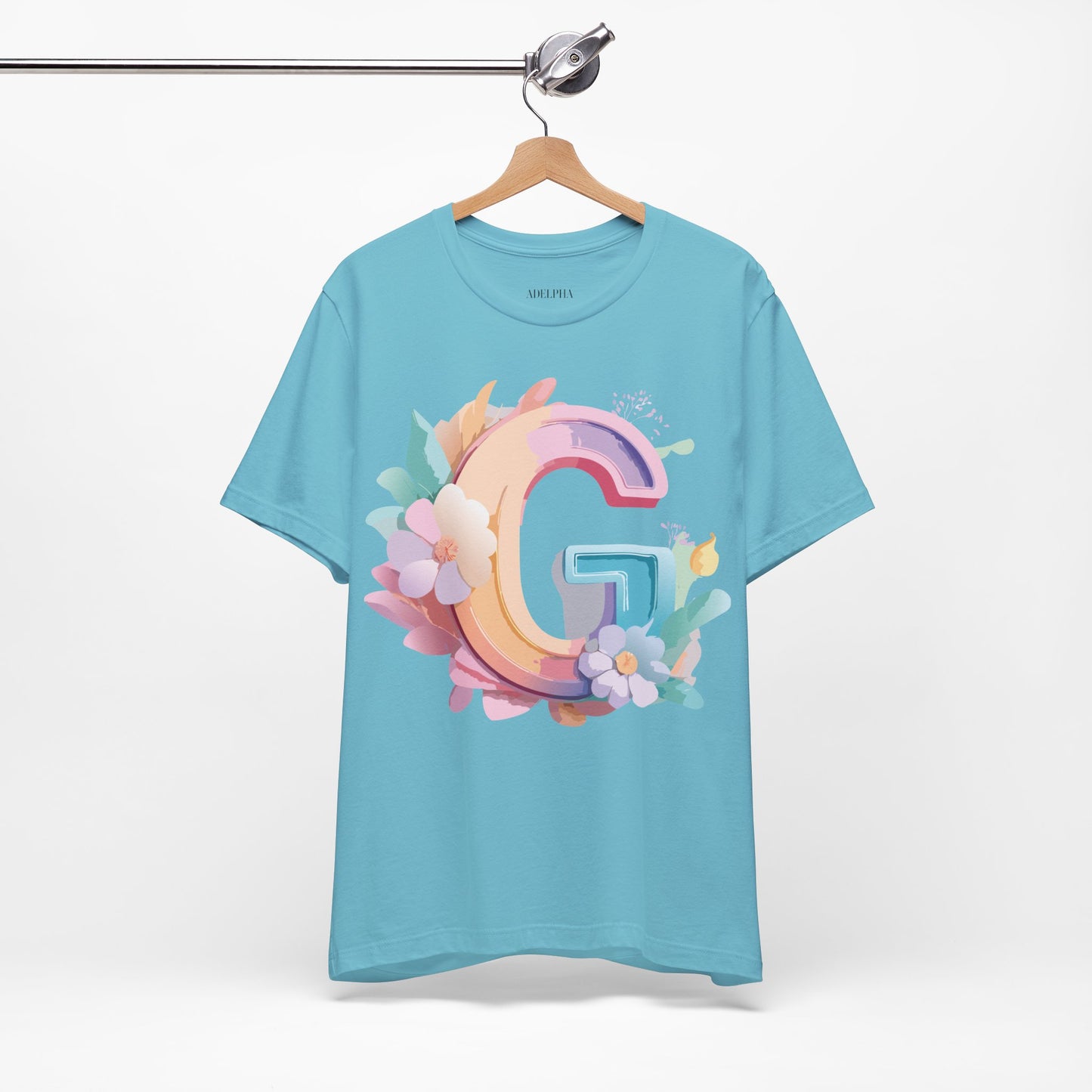 Natural Cotton Tee Shirt - Letters Collection - G Printify