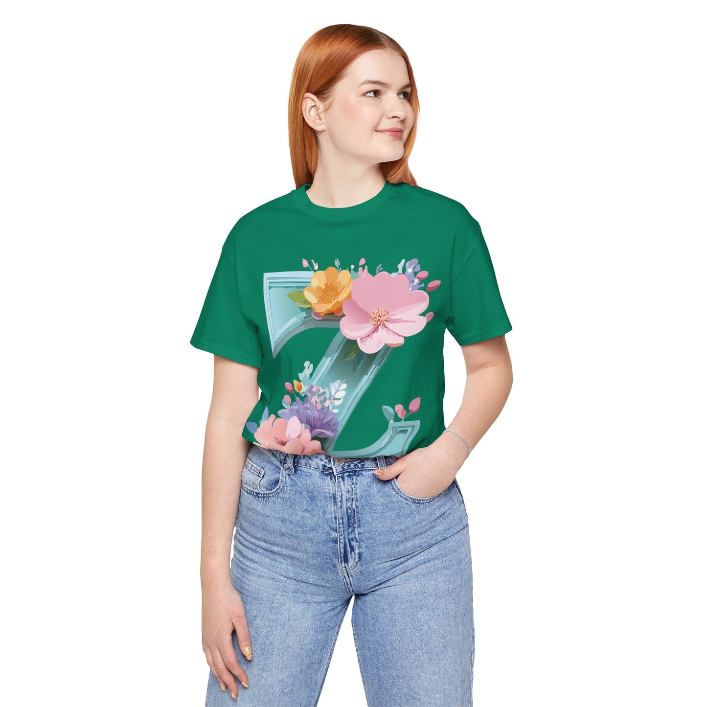Natural Cotton Tee Shirt - Letters Collection - Z Printify