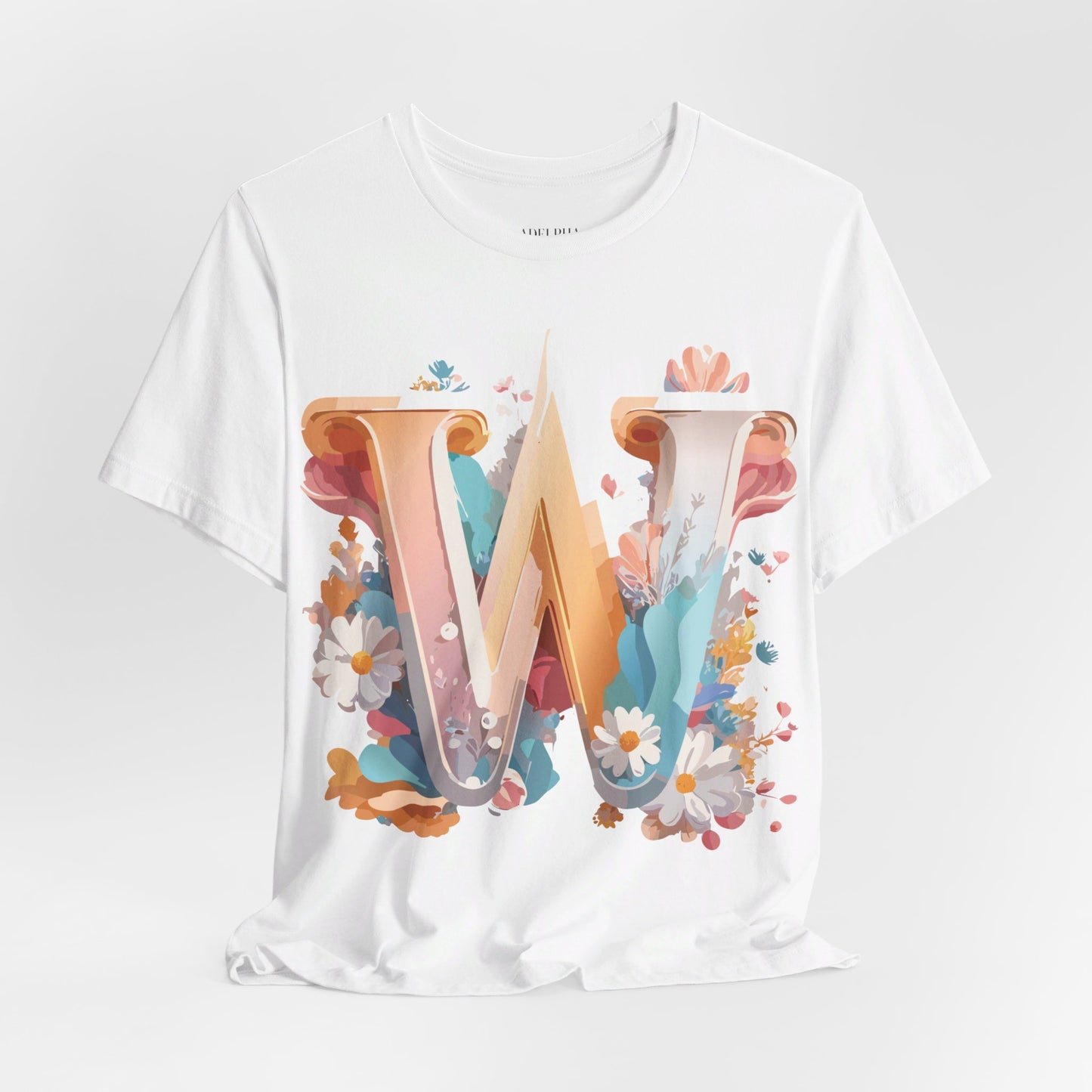 Natural Cotton Tee Shirt - Letters Collection - W Printify