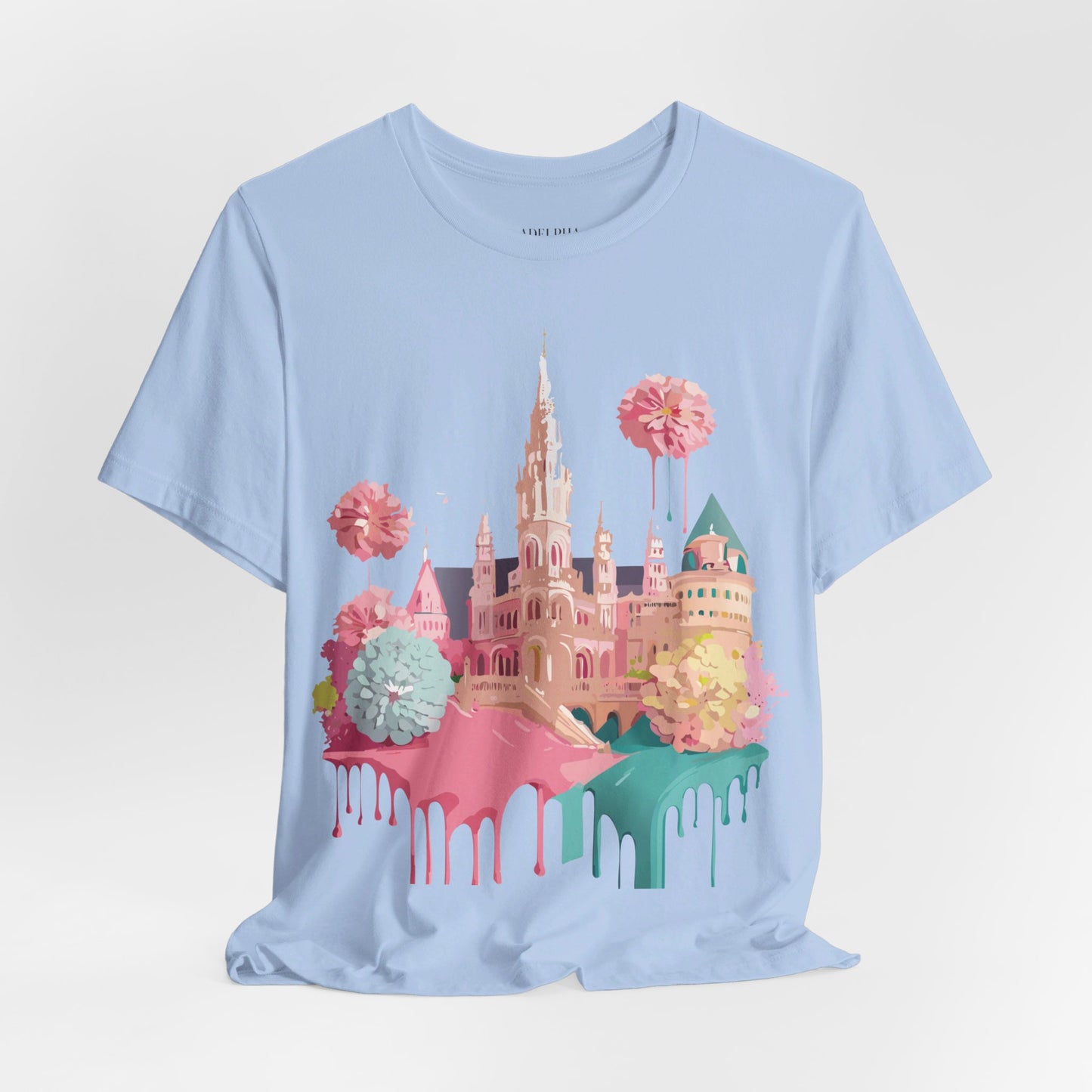 Natural Cotton Tee Shirt - Beautiful Places Collection - Vienna Printify