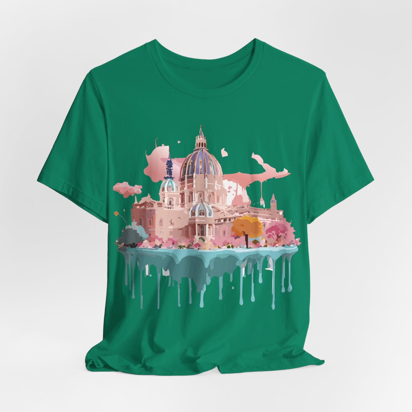 Natural Cotton Tee Shirt - Beautiful Places Collection - Vienna Printify