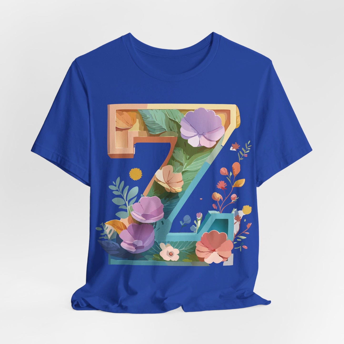 Natural Cotton Tee Shirt - Letters Collection - Z Printify