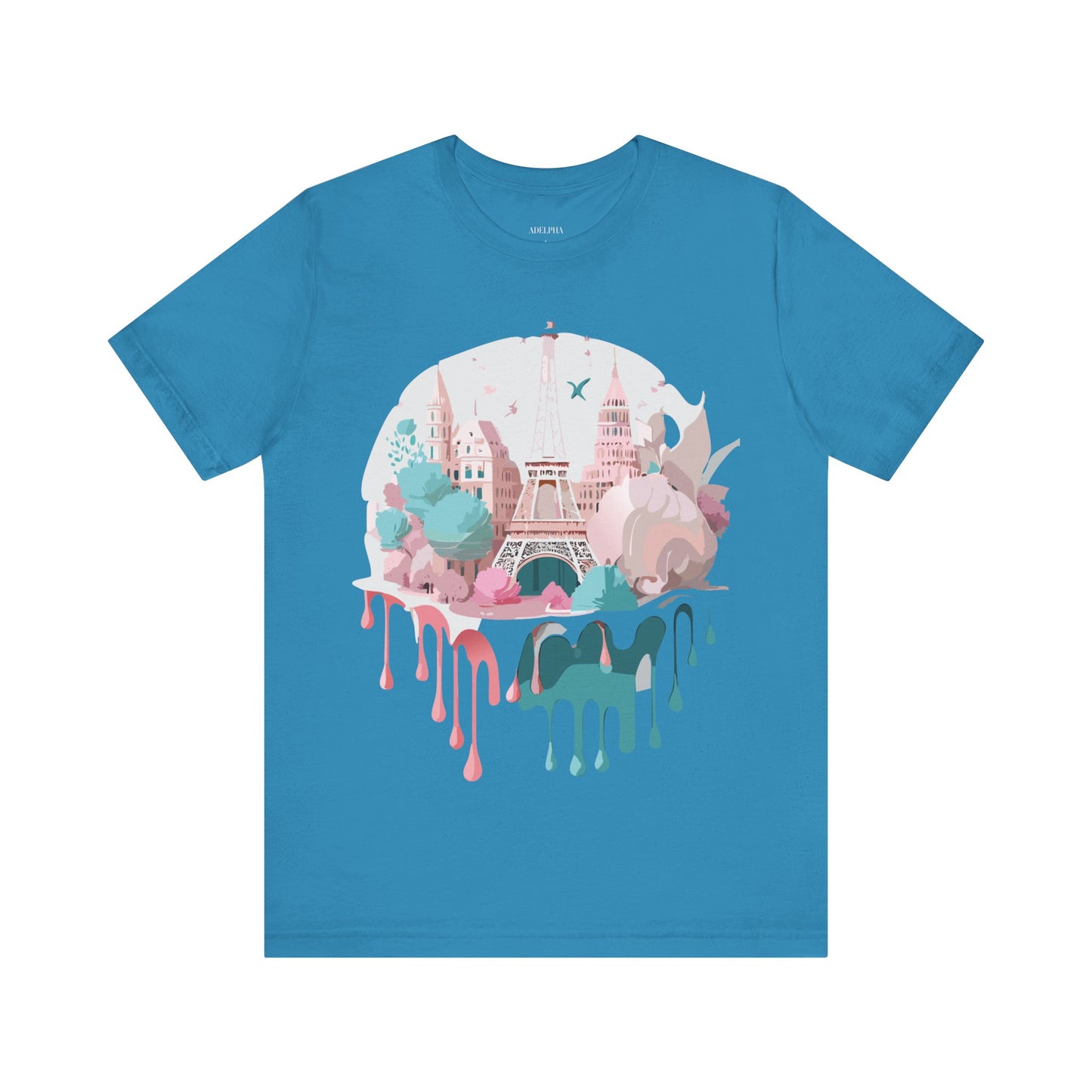 Natural Cotton Tee Shirt - Beautiful Places Collection - Paris Printify