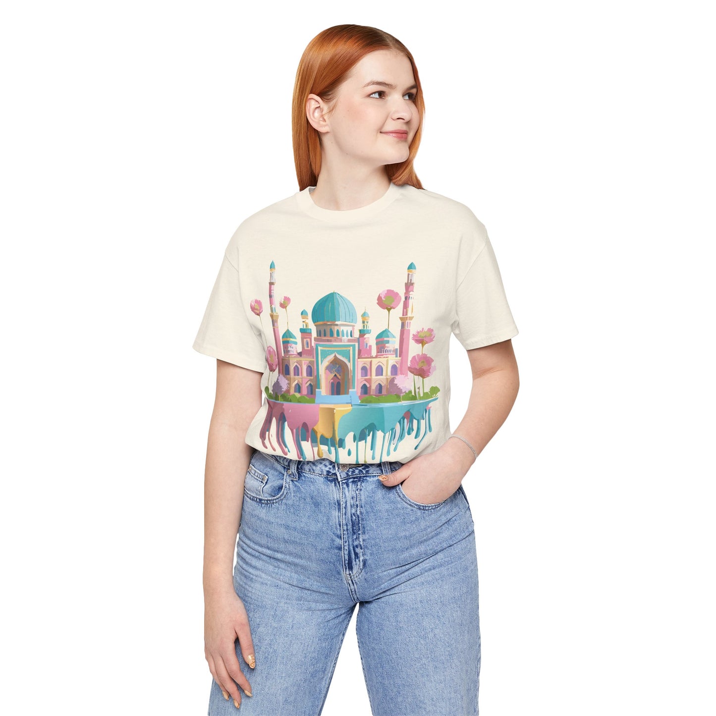 Natural Cotton Tee Shirt - Tashkent, Uzbekistan Printify