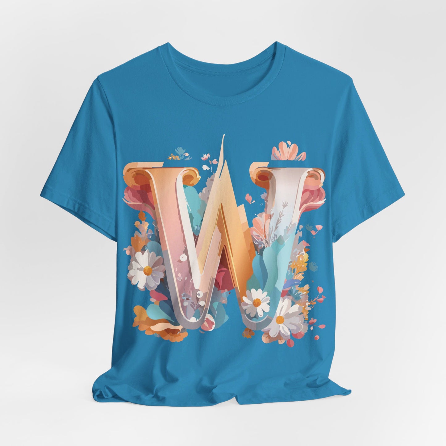 Natural Cotton Tee Shirt - Letters Collection - W Printify