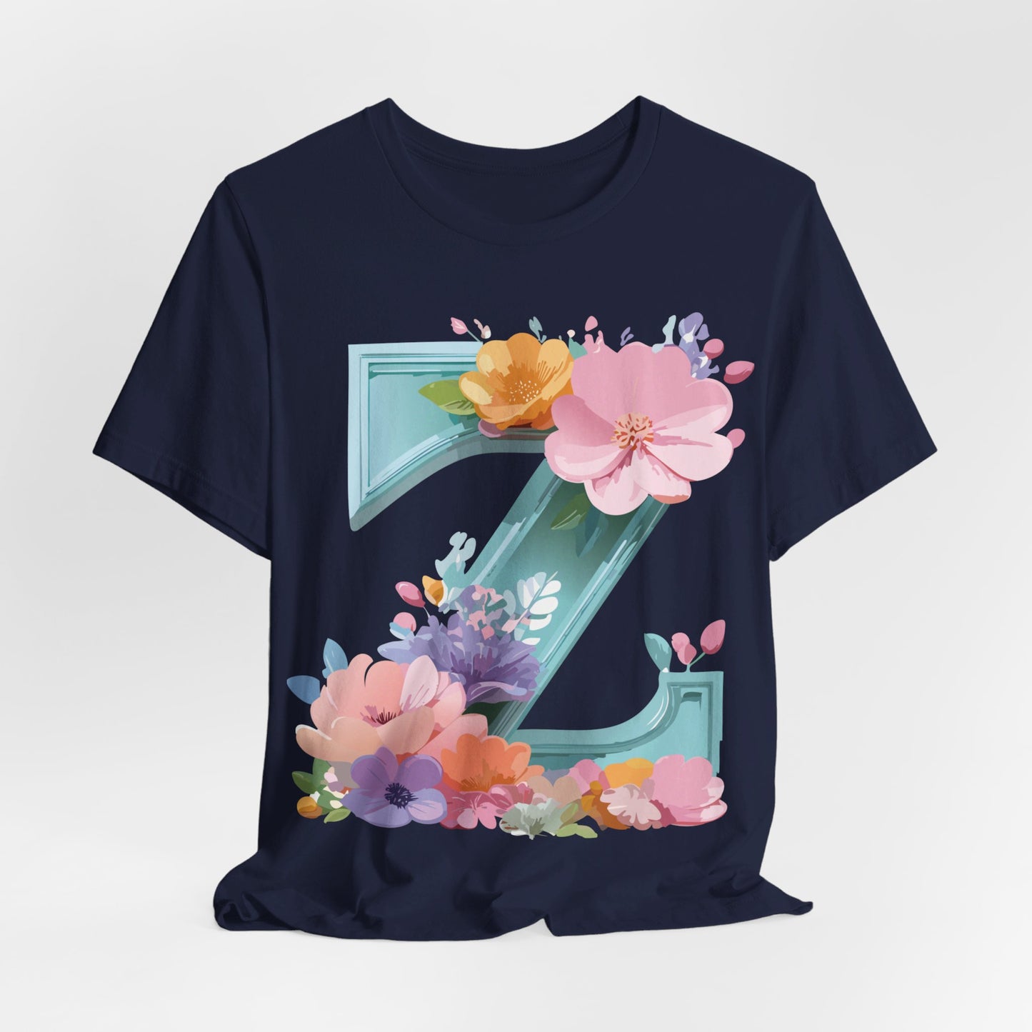 Natural Cotton Tee Shirt - Letters Collection - Z Printify