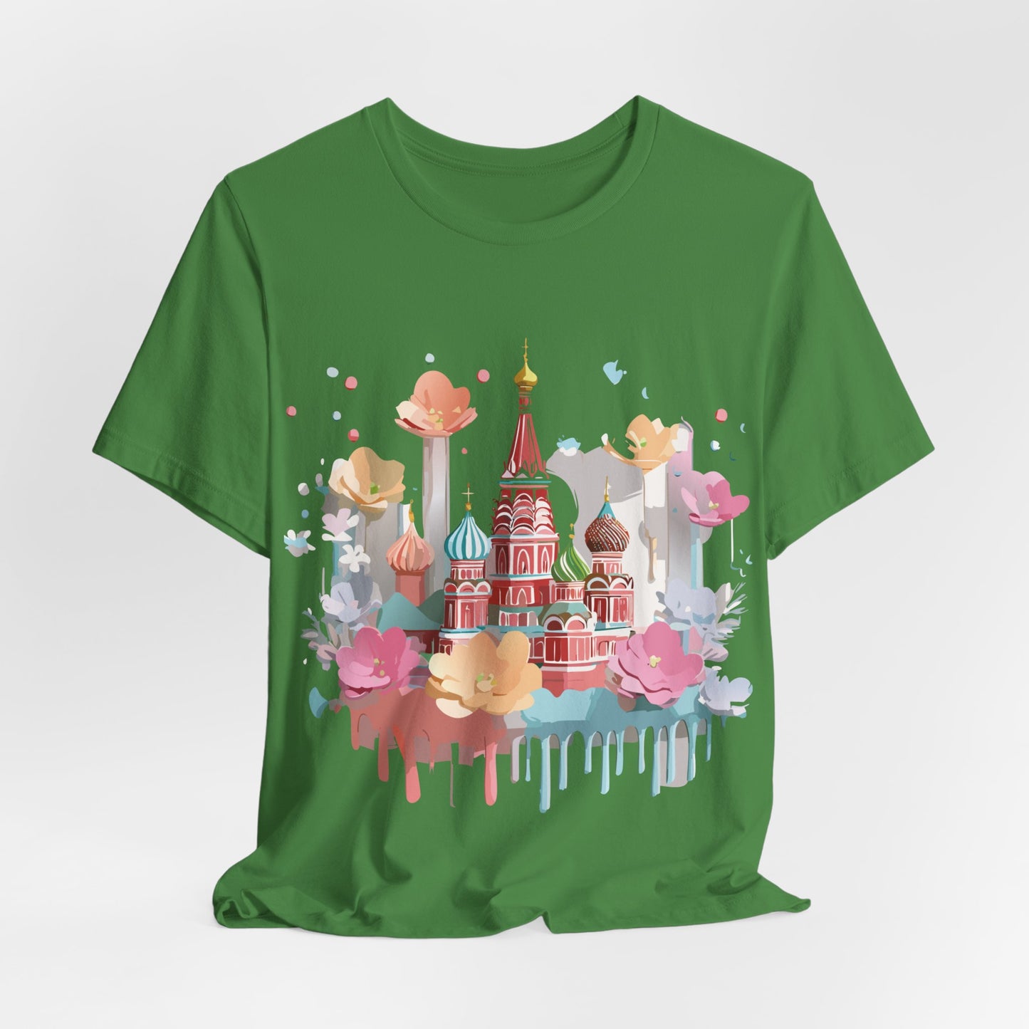 Natural Cotton Tee Shirt - Beautiful Places Collection - Moscow Printify
