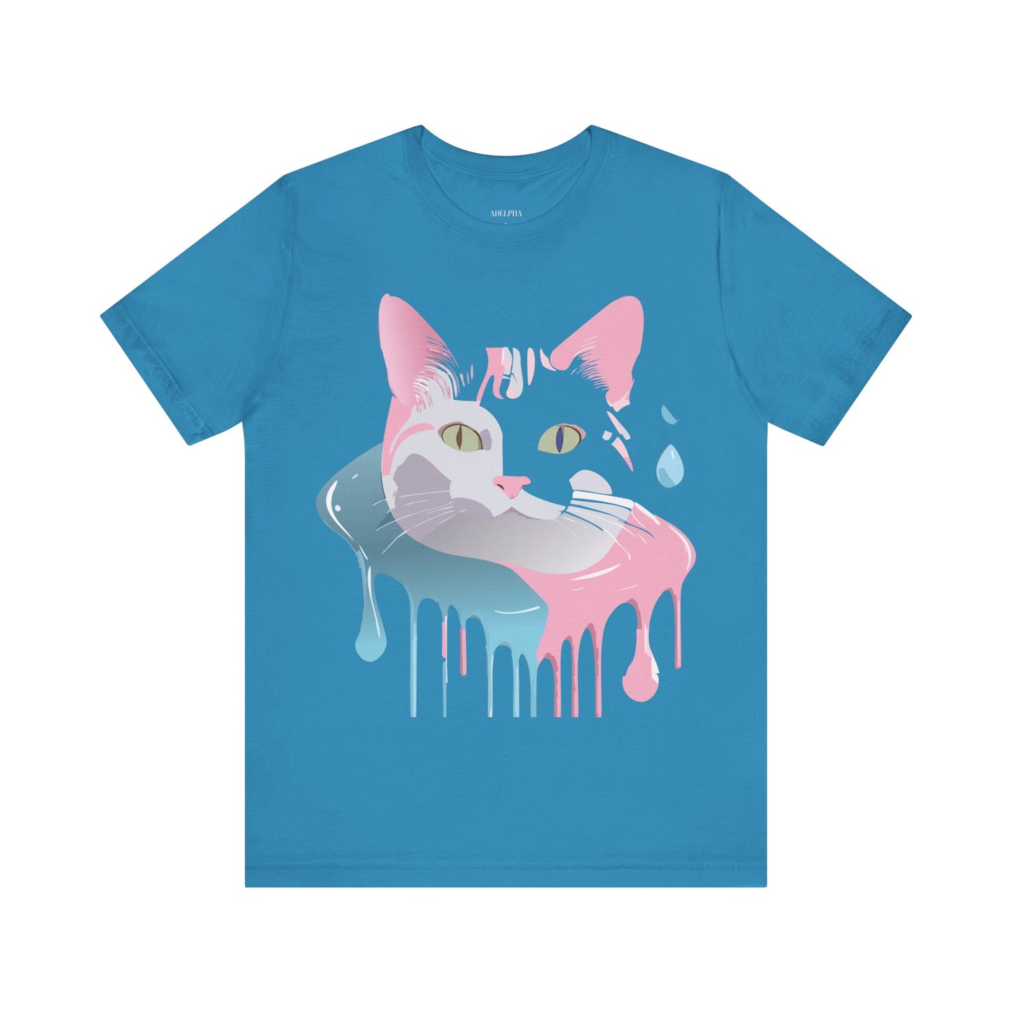 Natural Cotton Tee Shirt with Cat Printify