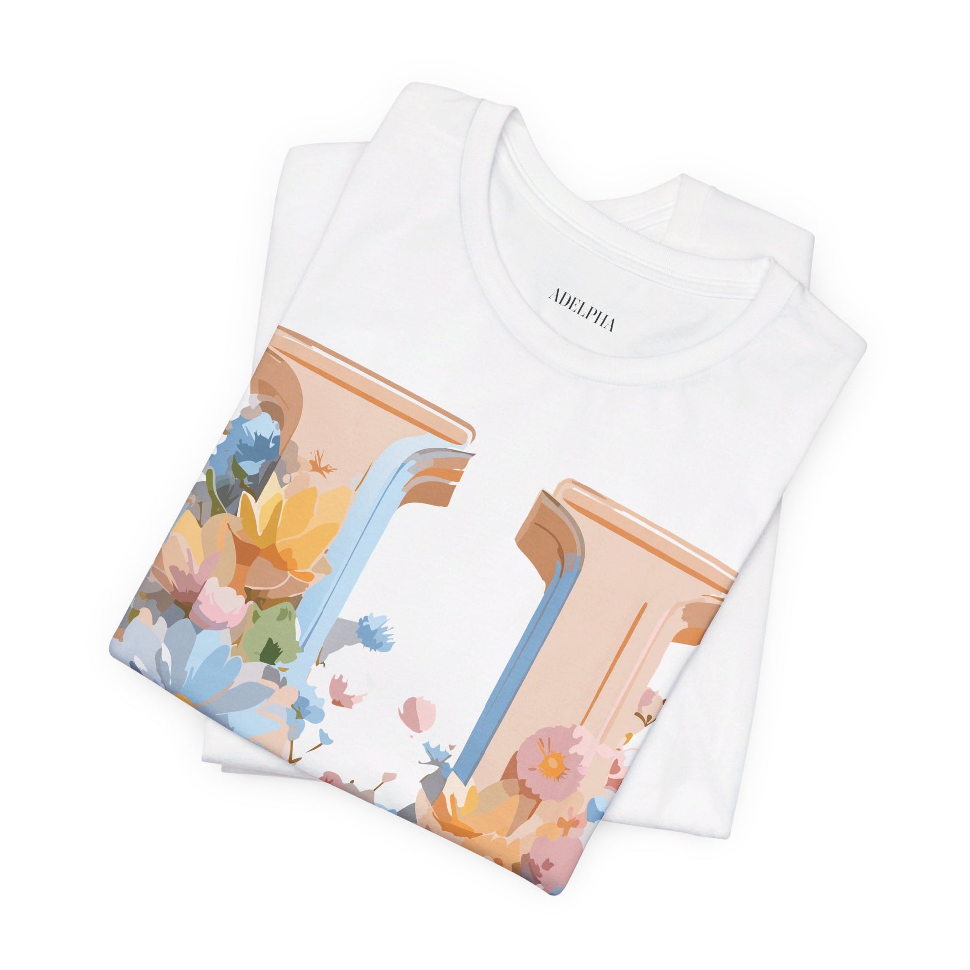Natural Cotton Tee Shirt - Letters Collection - U Printify