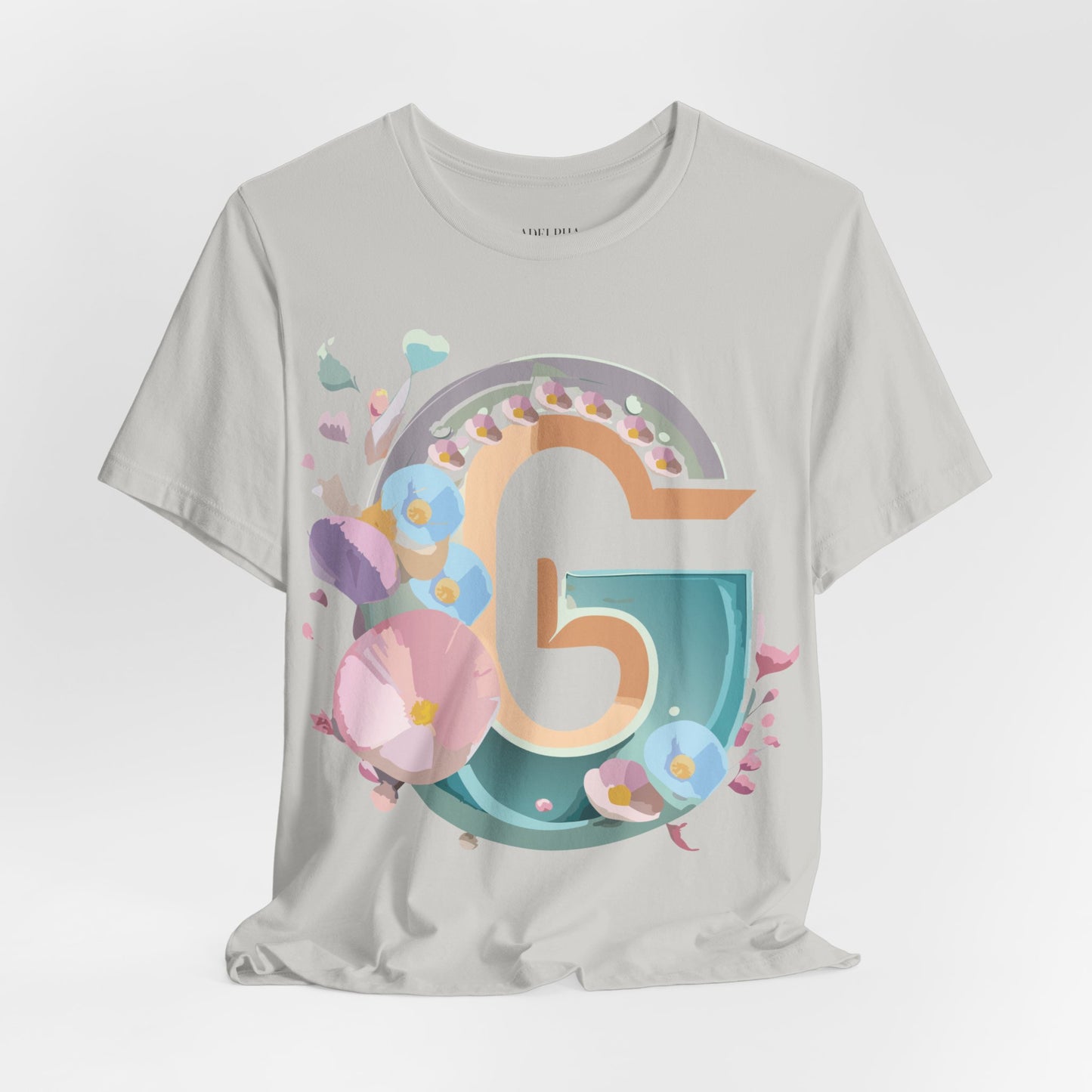 Natural Cotton Tee Shirt - Letters Collection - G Printify
