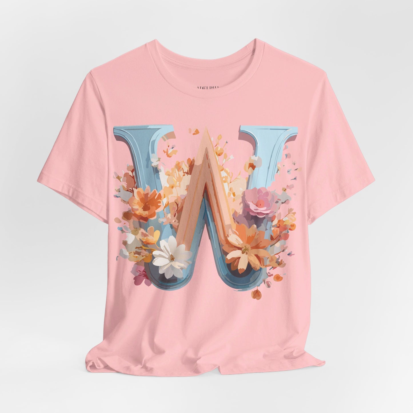 Natural Cotton Tee Shirt - Letters Collection - W Printify